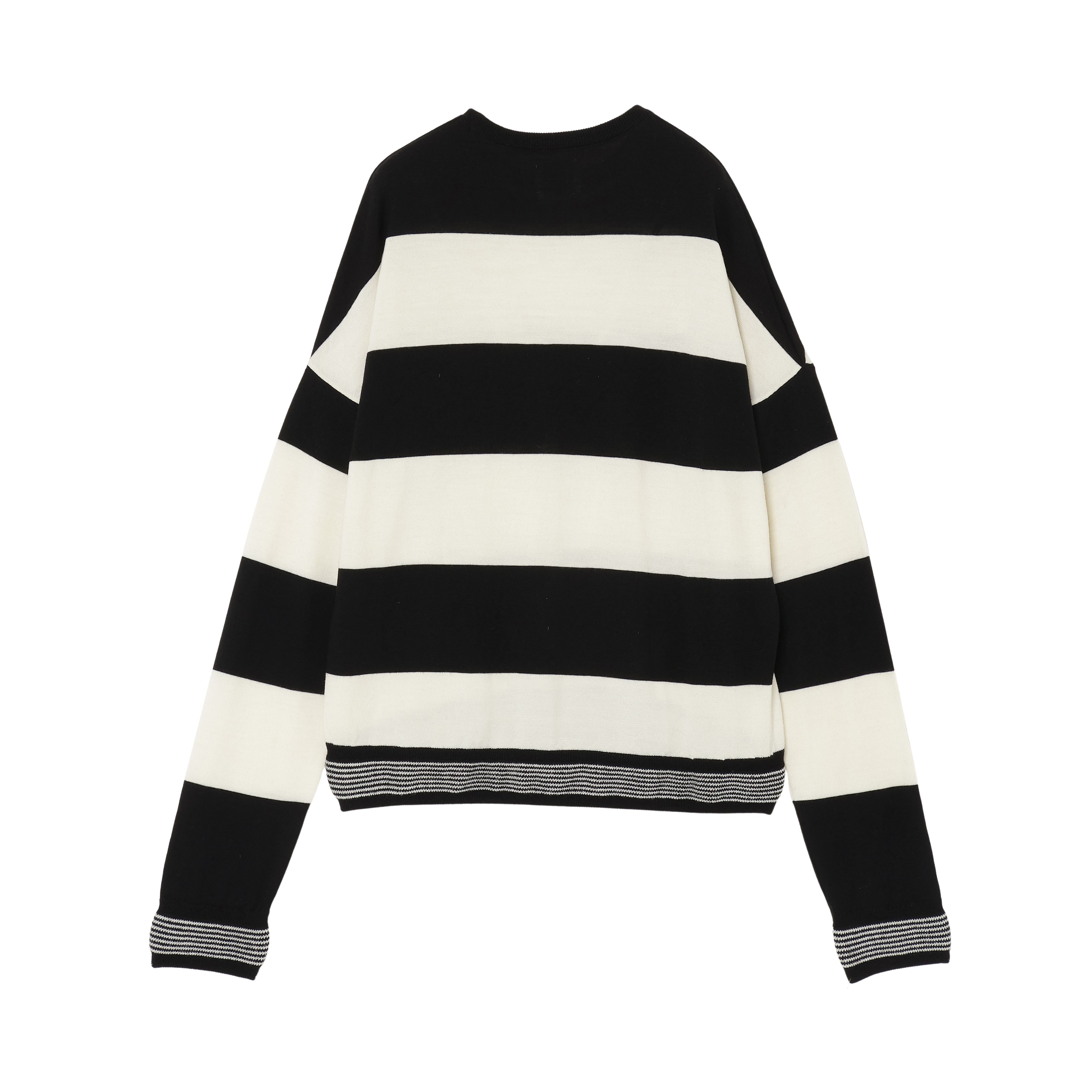 25AW BORDER KNIT (BLACK/WHITE)