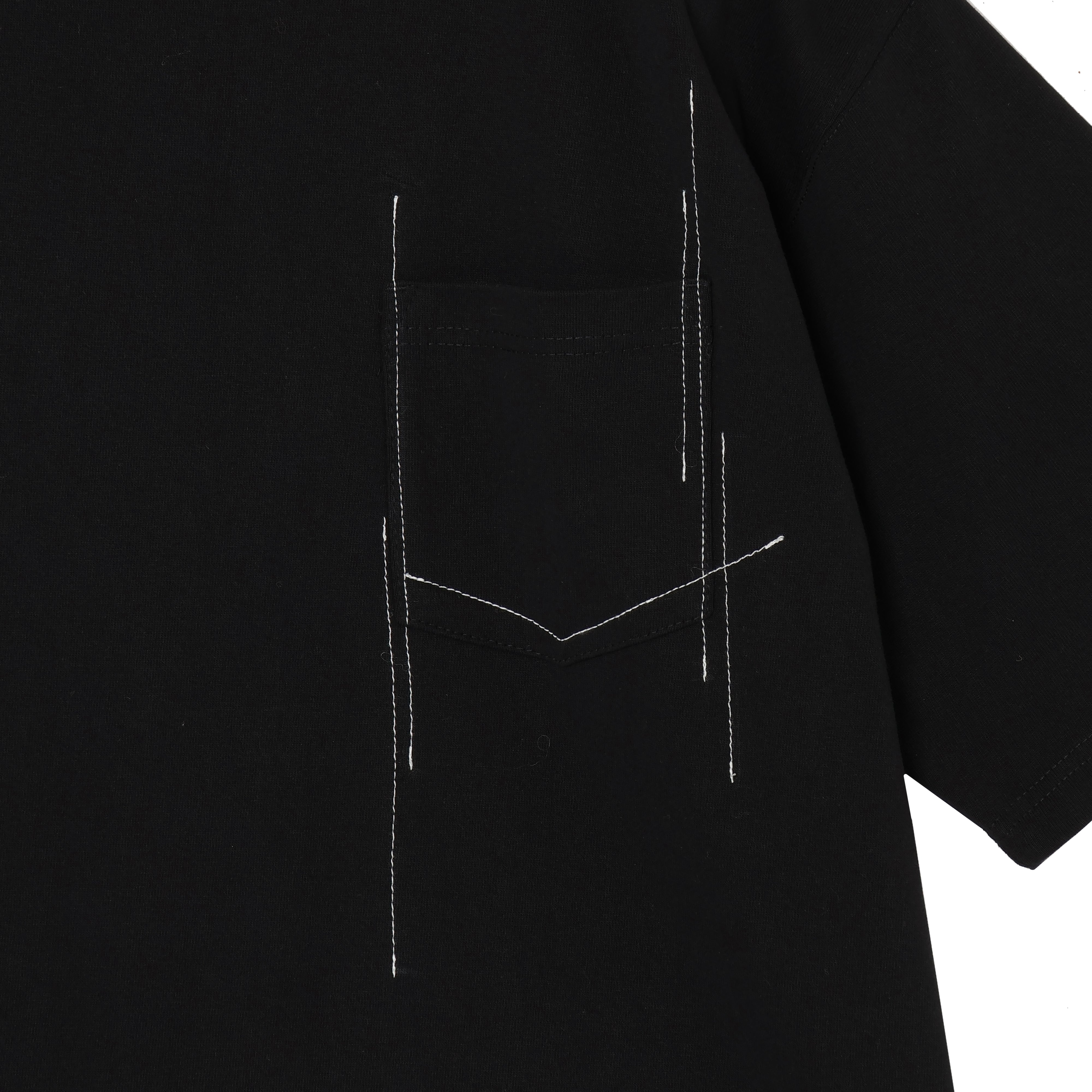 25AW STITCHING T-SHIRTS (WHITE/BLACK)
