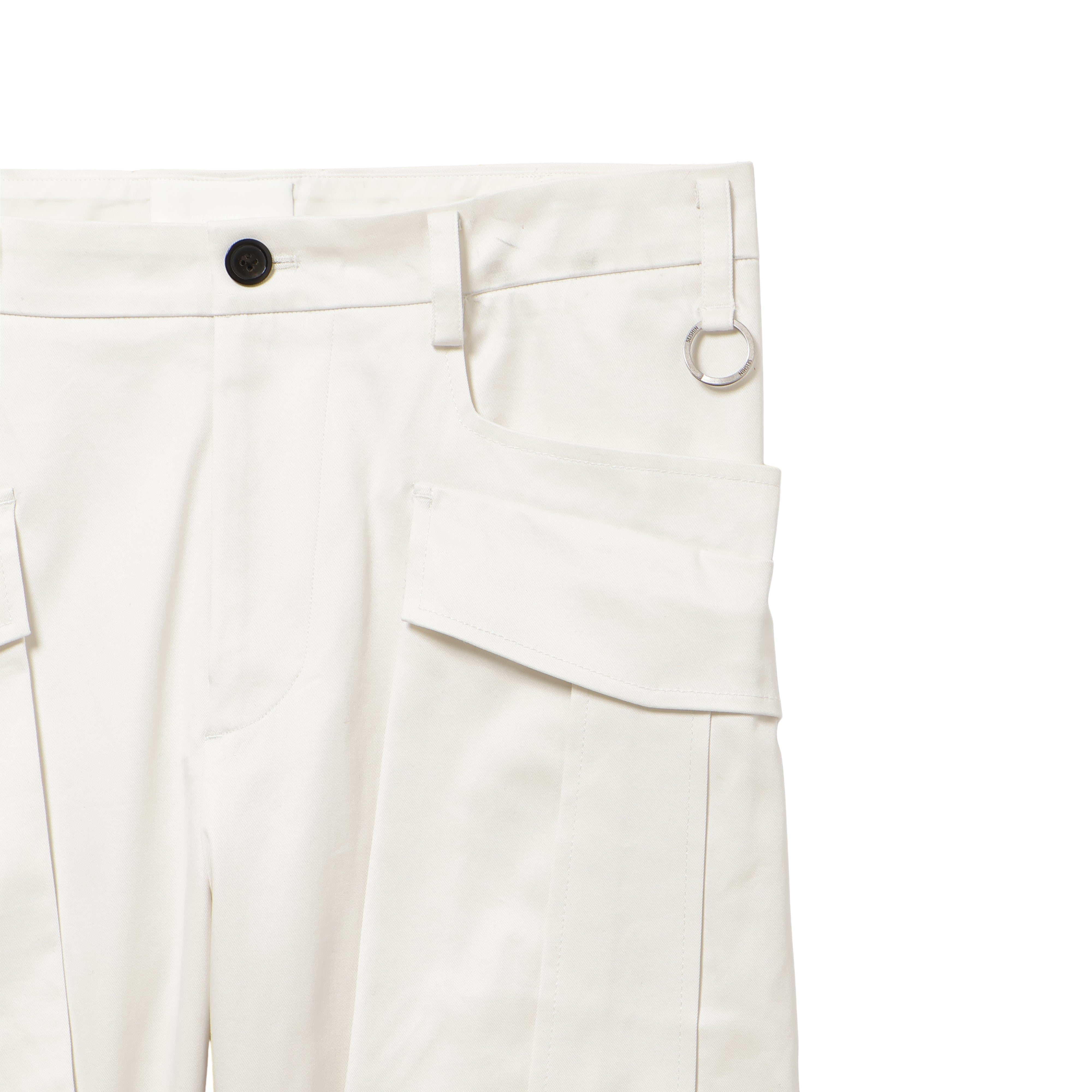 26AW BIG POCKET CROPPED PANTS (COTTON) (WHITE)