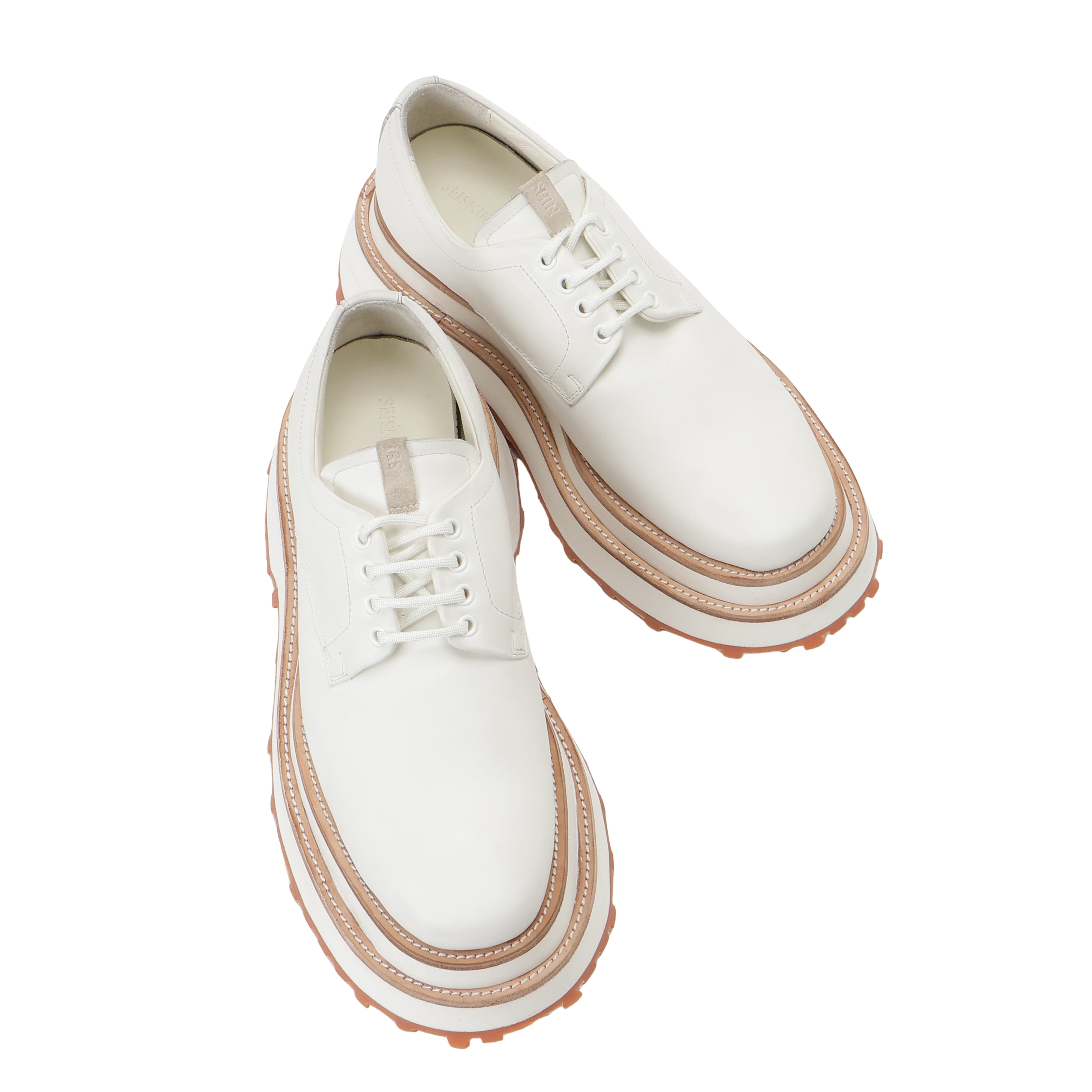 26AW DOUBLE SOLE LEATHER SHOES (WHITE)