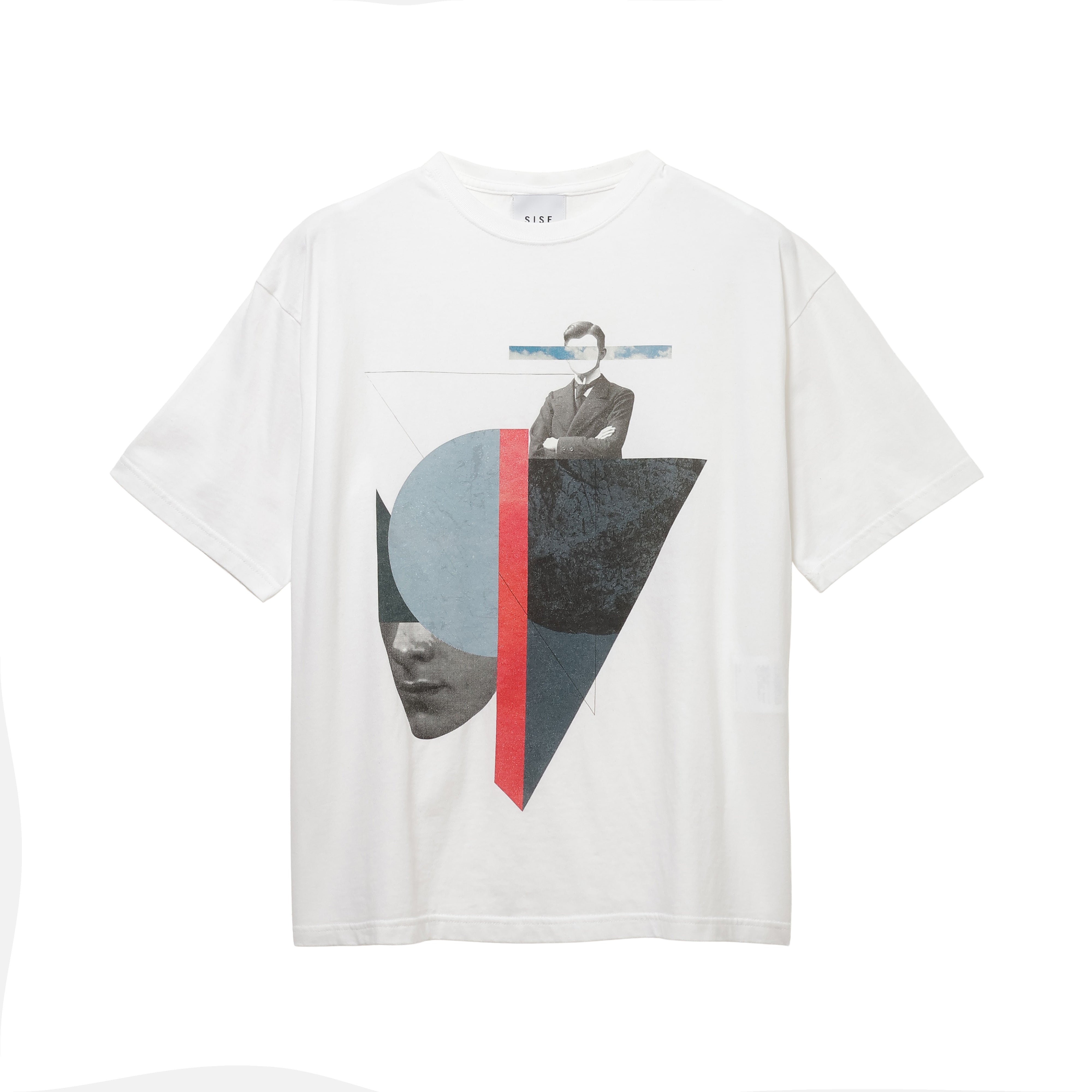 26SS ABSTRACT PORTRAIT T-SHIRTS (WHITE)