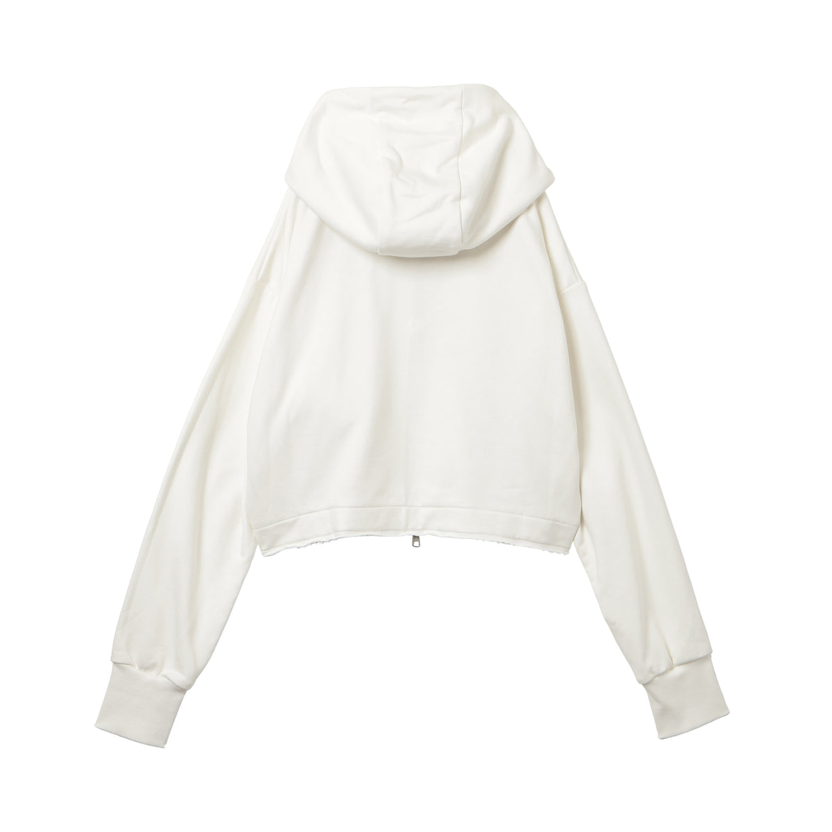 27SS SHORT ZIP-UP HOODIE (WHITE)
