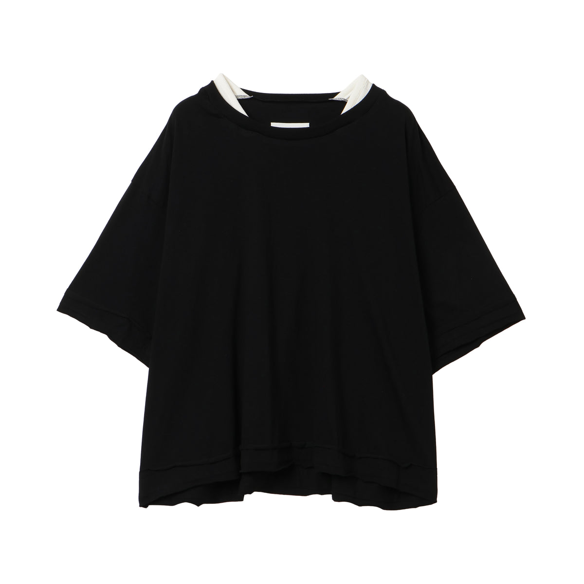 27SS FAKE LAYERED T-SHIRTS (BLACK)