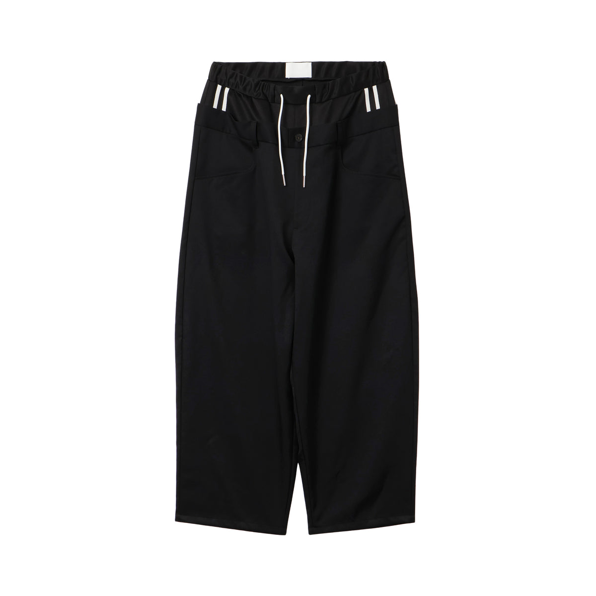 27SS LAYERED MIX PANTS (BLACK)