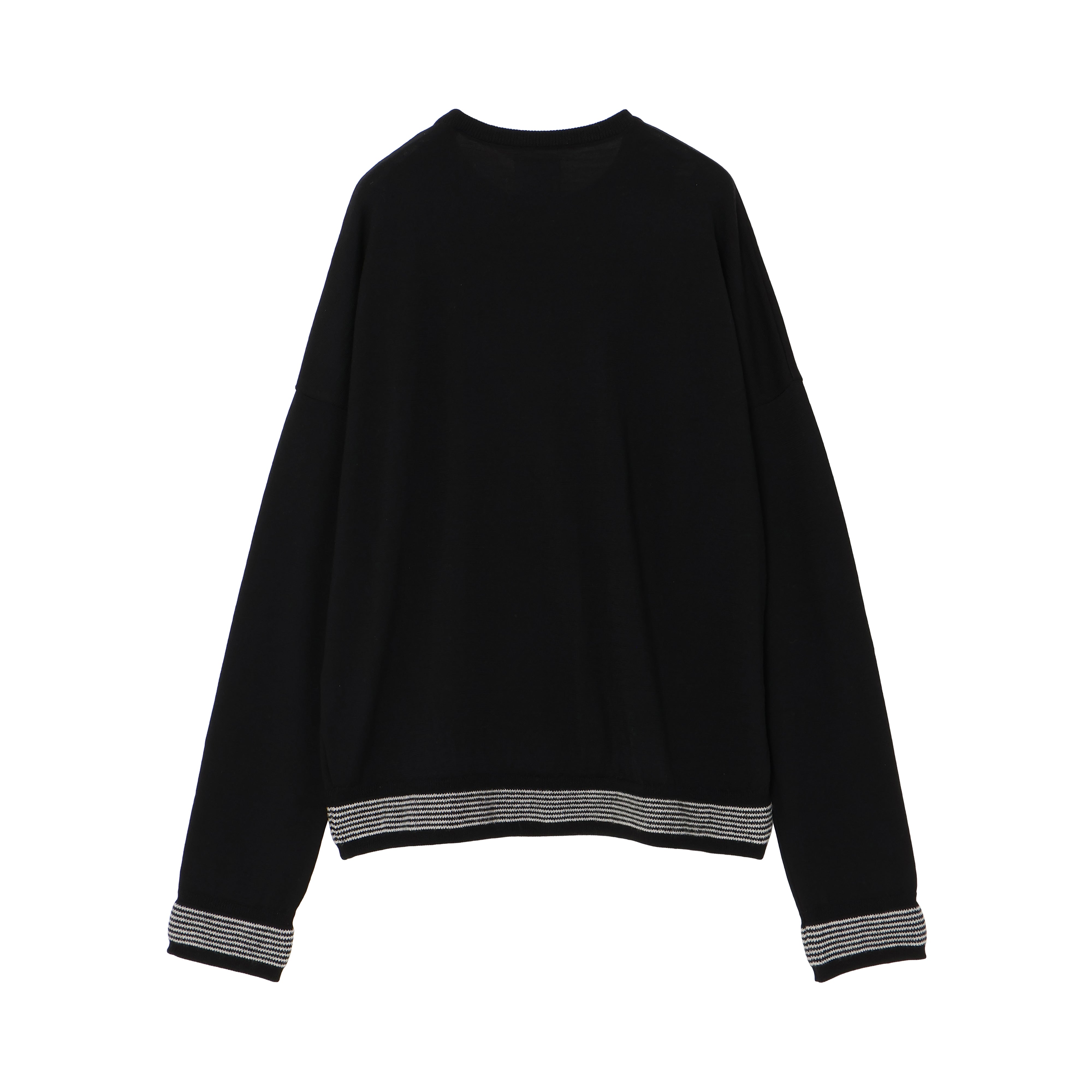 25AW BORDER KNIT (BLACK)
