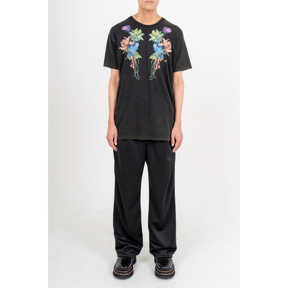27SS "UTOPIA CAT" T-SHIRTS (BLACK)