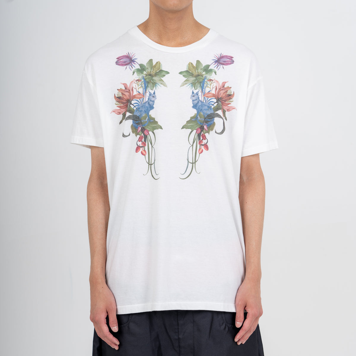 27SS "UTOPIA CAT" T-SHIRTS (WHITE)