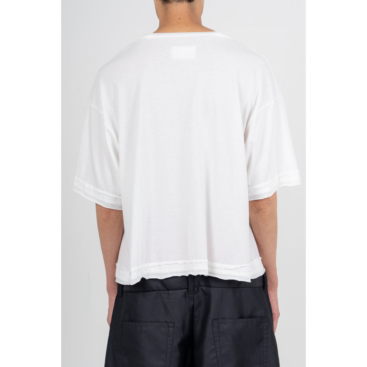 27SS FAKE LAYERED T-SHIRTS (WHITE)