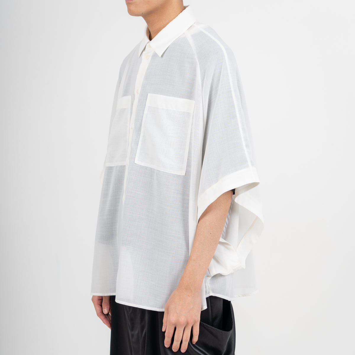 27SS SHEER MOMONGA SHORT SLEEVE SHIRTS (WHITE)
