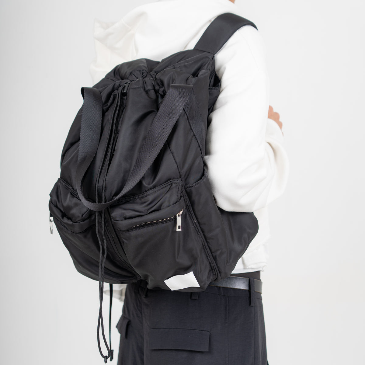 27SS DRAWSTRING BACKPACK (BLACK)