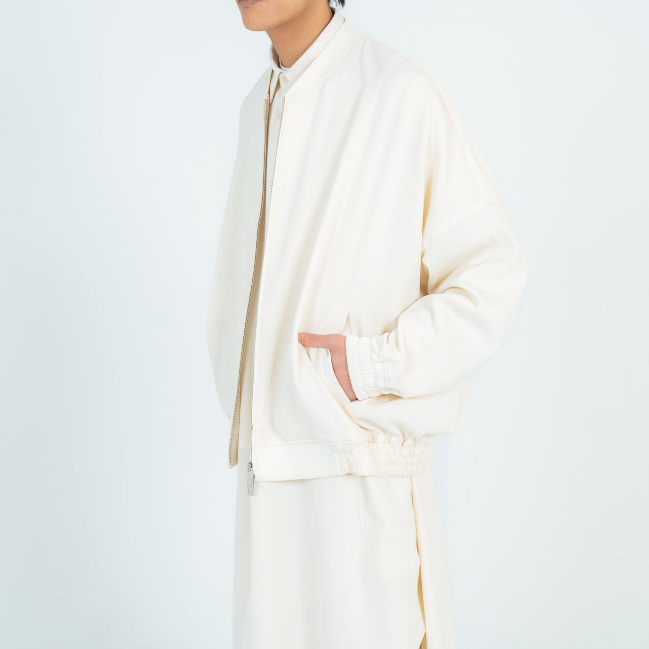 BALLOON BLOUSON (TWILL TWIMY) WHITE