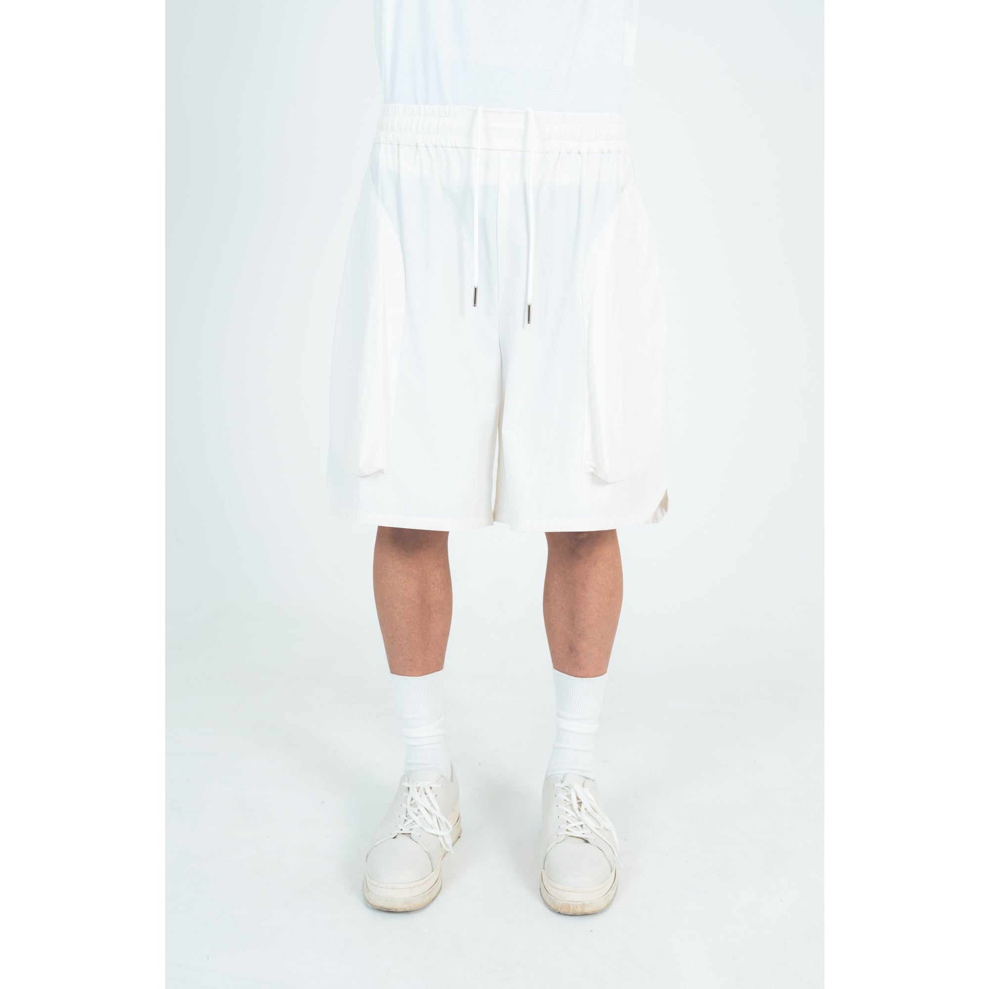 HARF PANTS (RECYCLING FAB.) WHITE