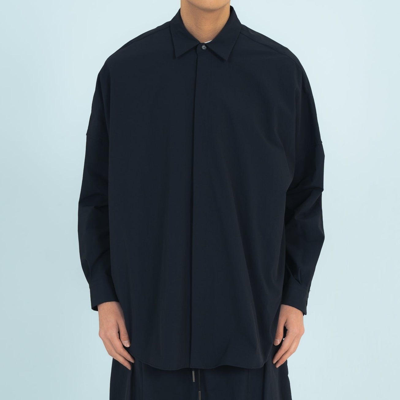 26AW BALLOON SHIRTS (RECYCLING FAB.) BLACK