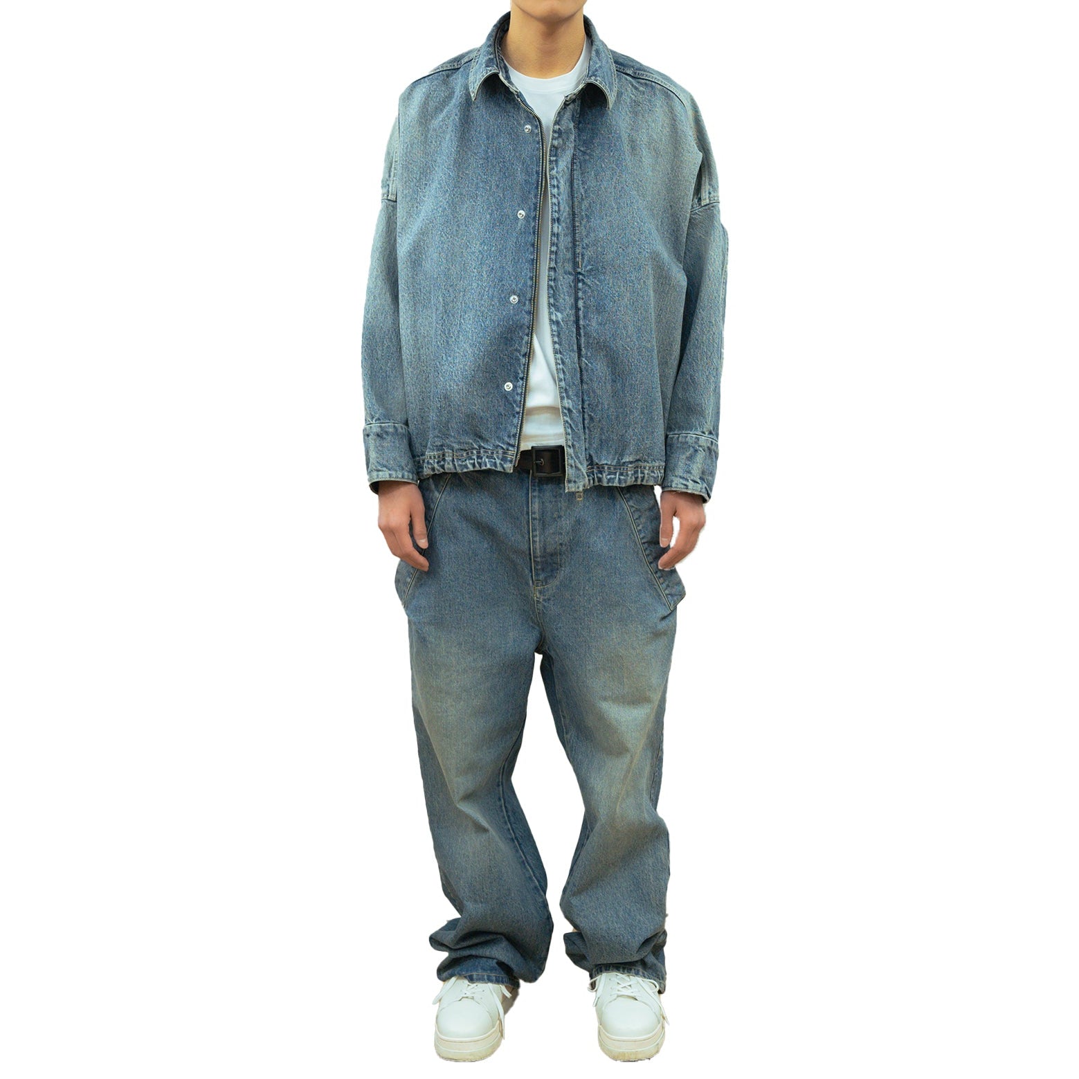 DENIM BLOUSON (BLUE)