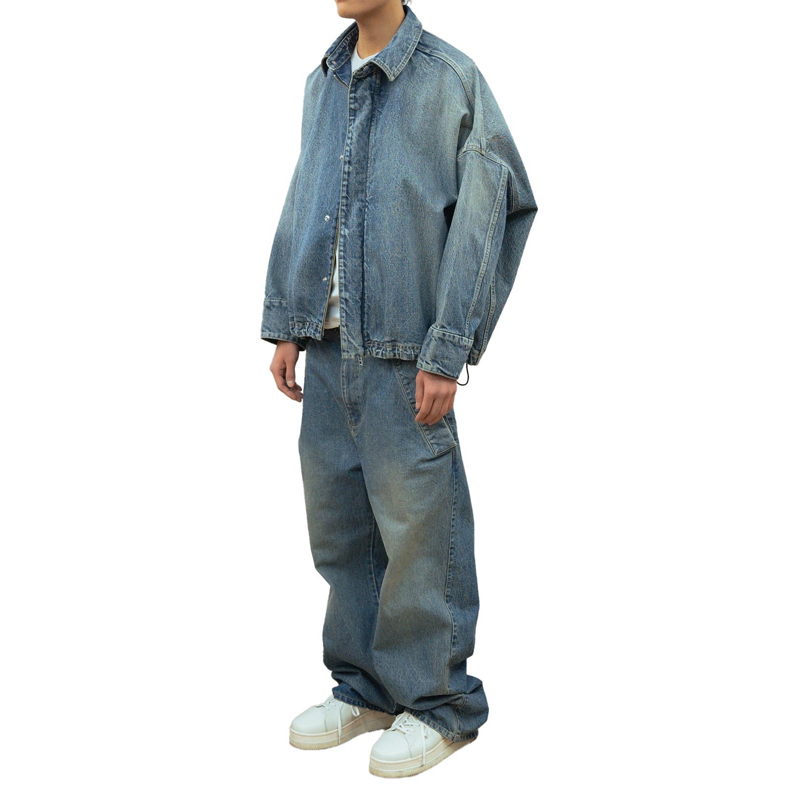 DENIM BLOUSON (BLUE)
