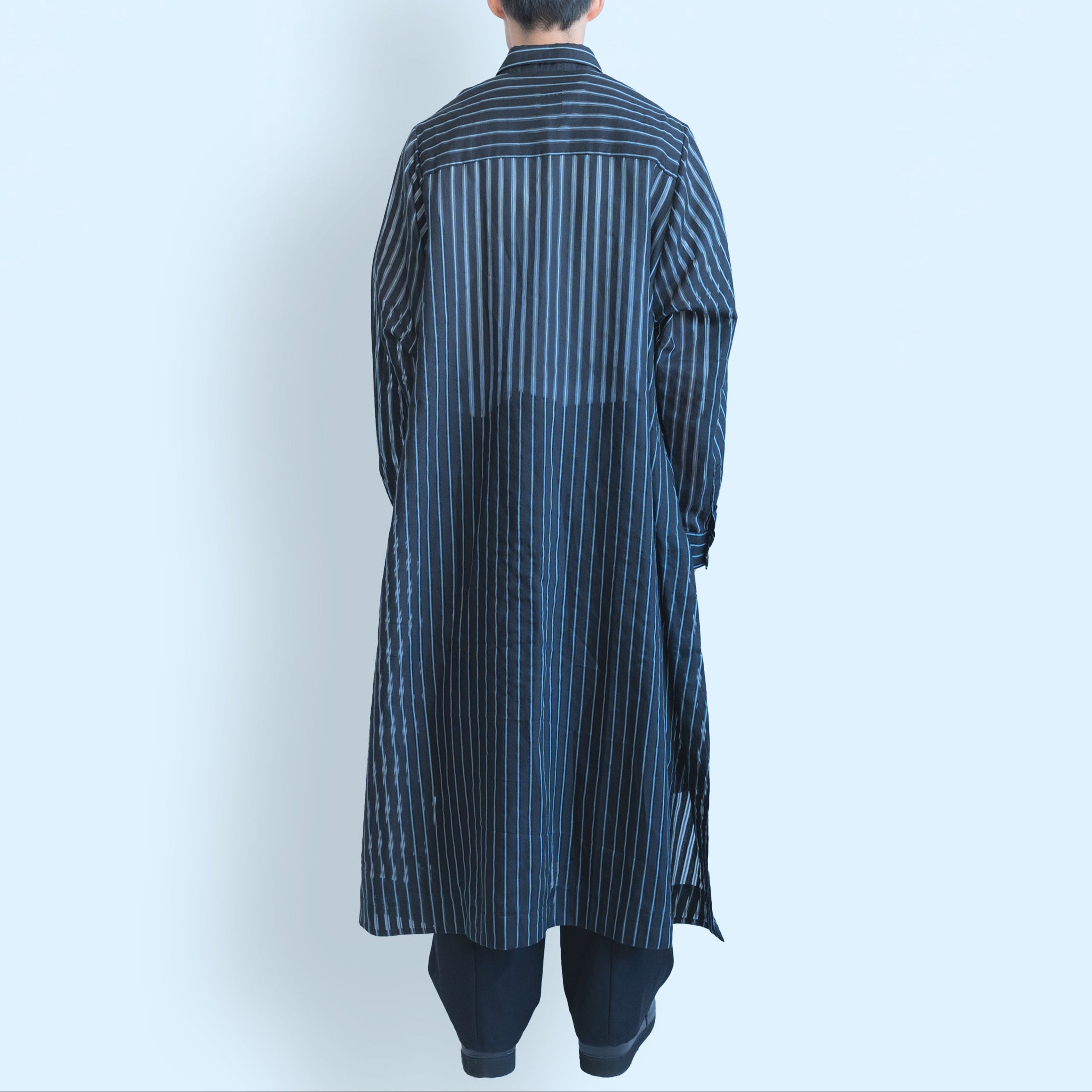 26SS LONG SHIRTS (BLACK/BLUE)