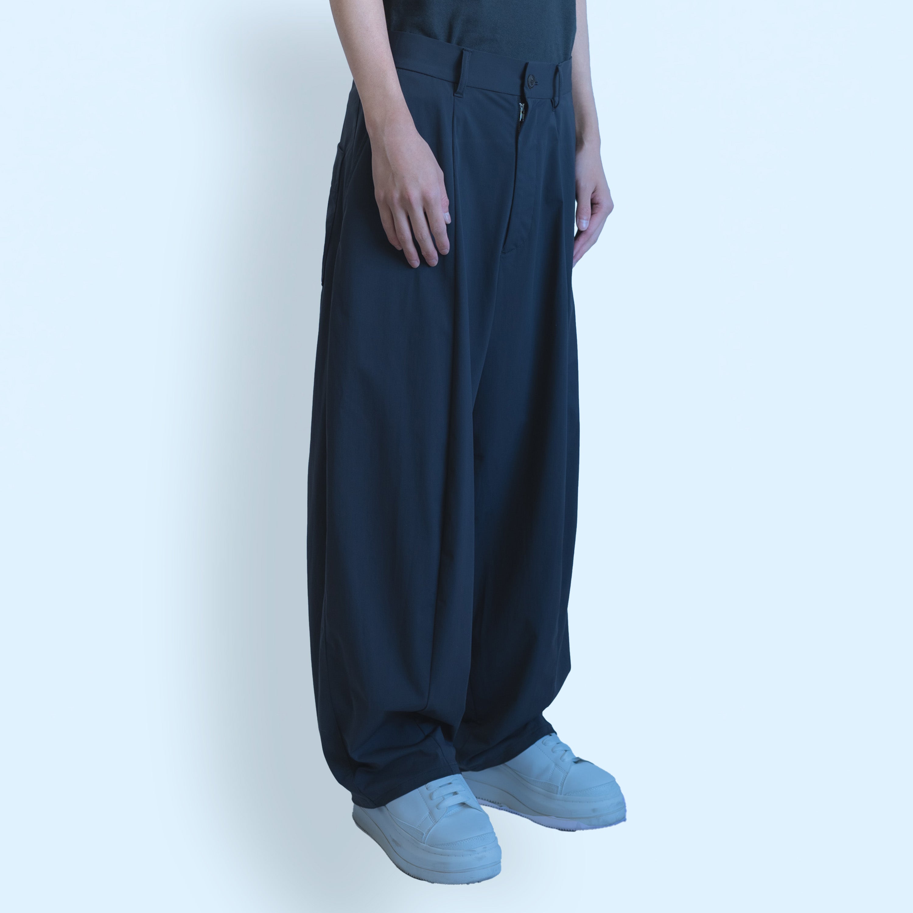 26SS WIDE BARREL PANTS (BLACK)
