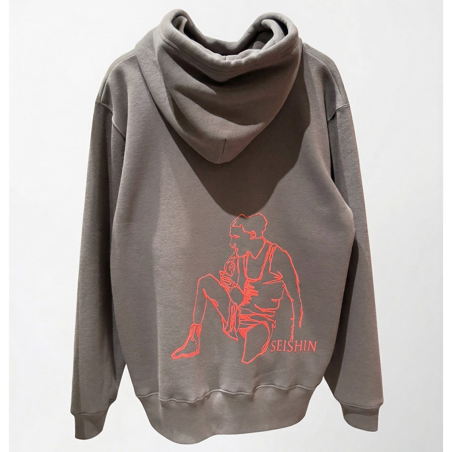 26AW DAMAGE PRINT HOODIE (CHARCOAL)