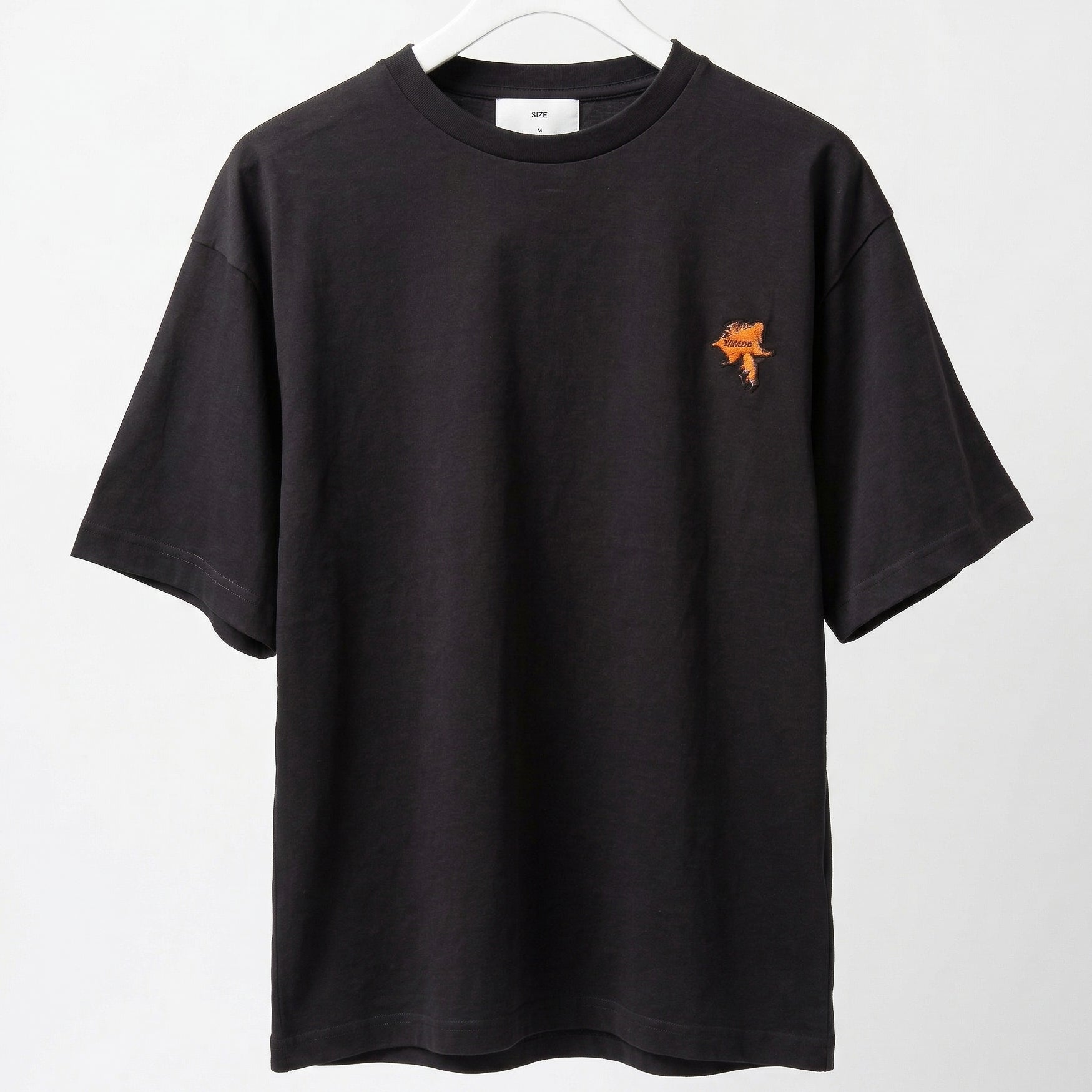 26AW MOMONGA EMBROIDERY T-SHIRTS (BLACK)