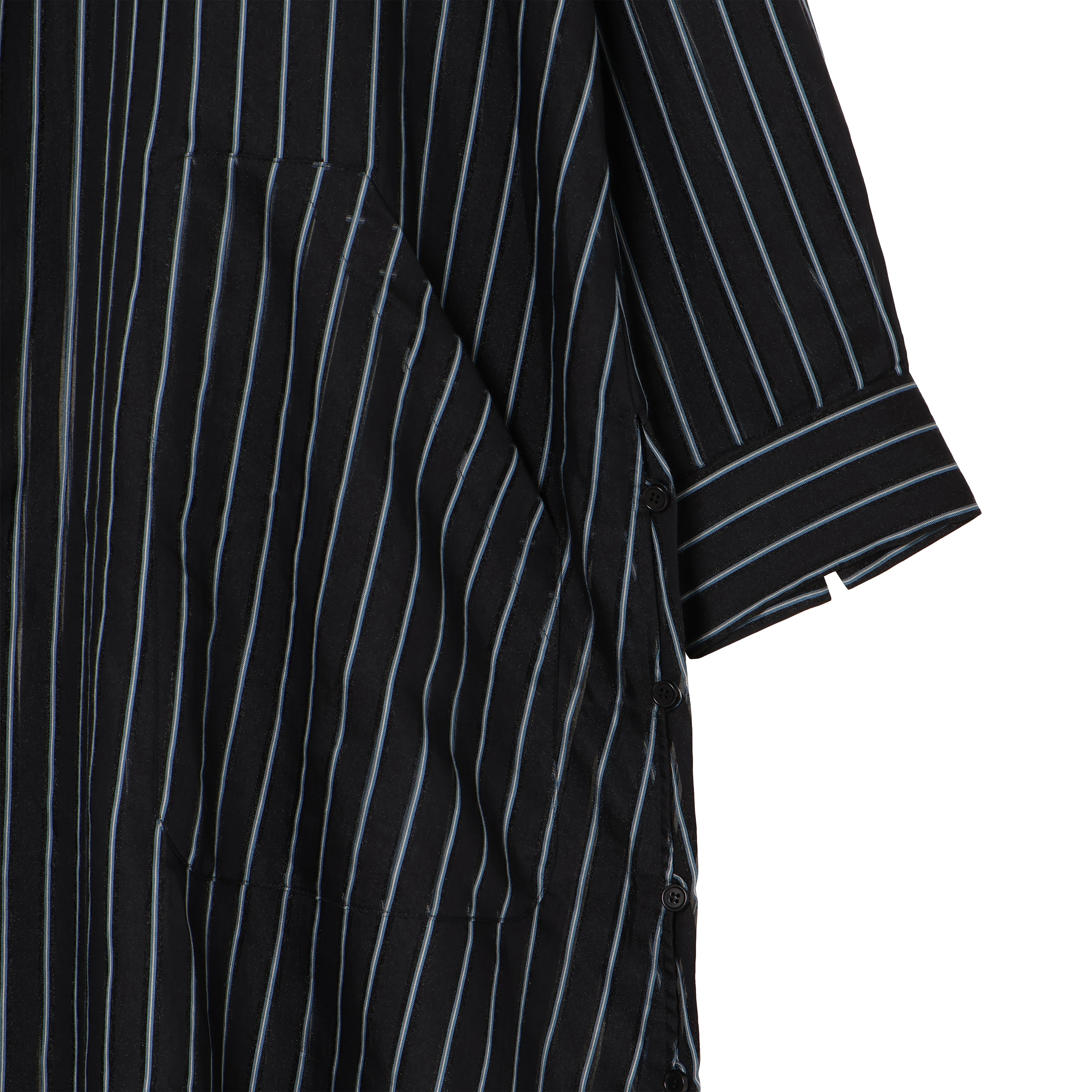 26SS LONG SHIRTS (BLACK/BLUE)