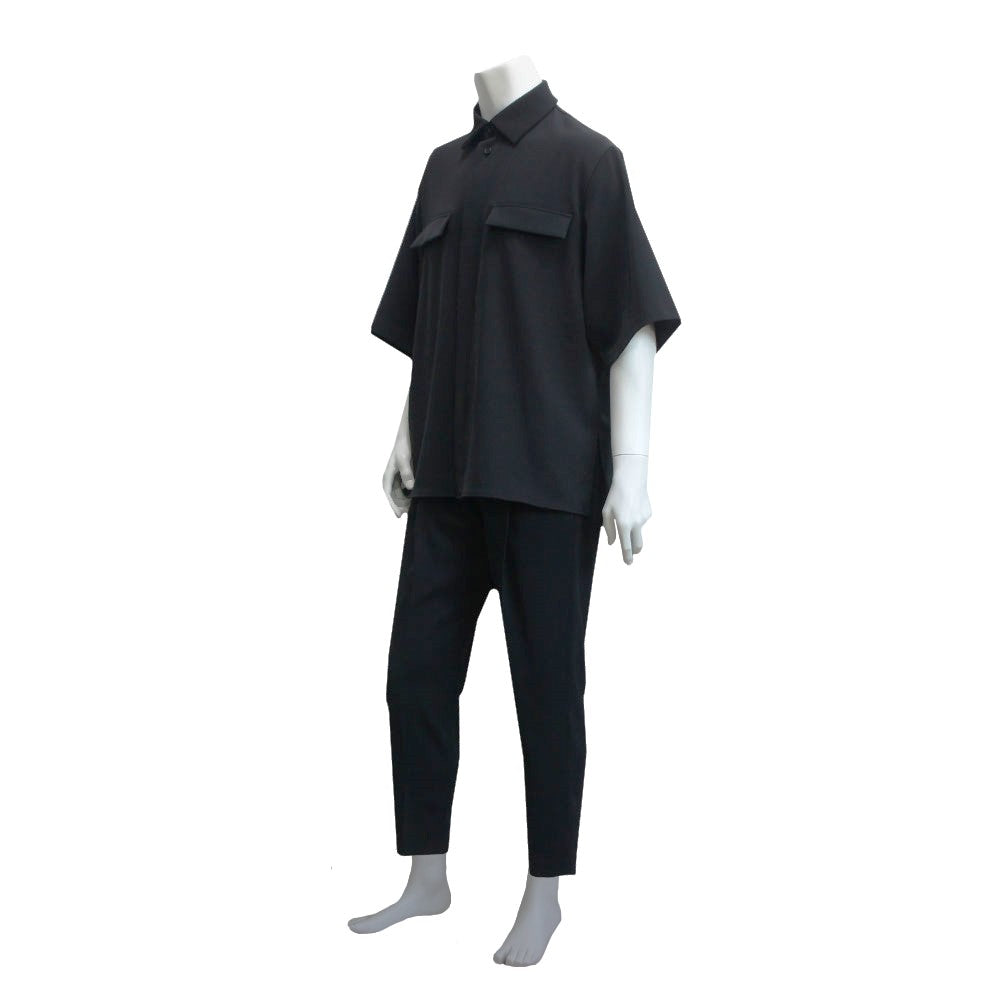 25SS TWILL W_POCKET WHIRTS (TWILL TWIMY)BLACK