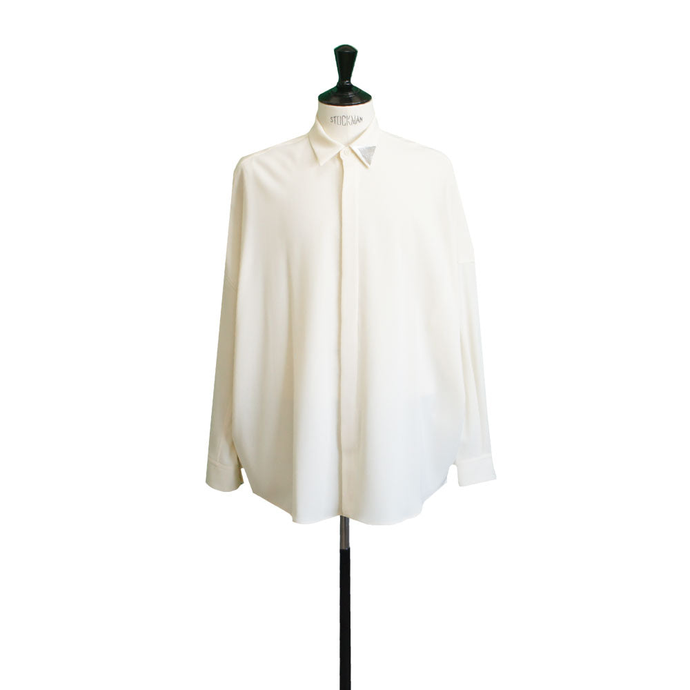 24AW TWILL BALLOON SHIRTS WHITE