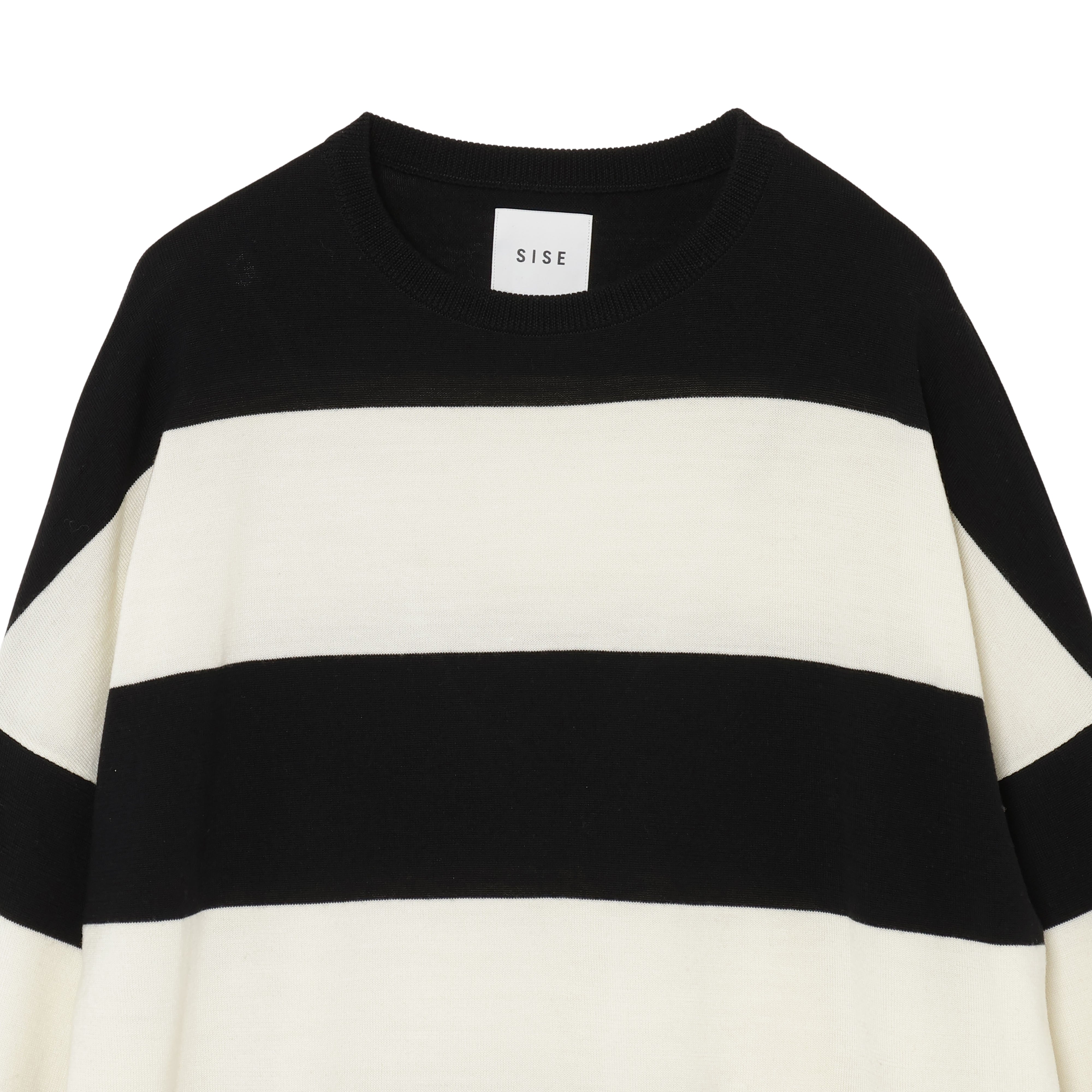 25AW BORDER KNIT (BLACK/WHITE)