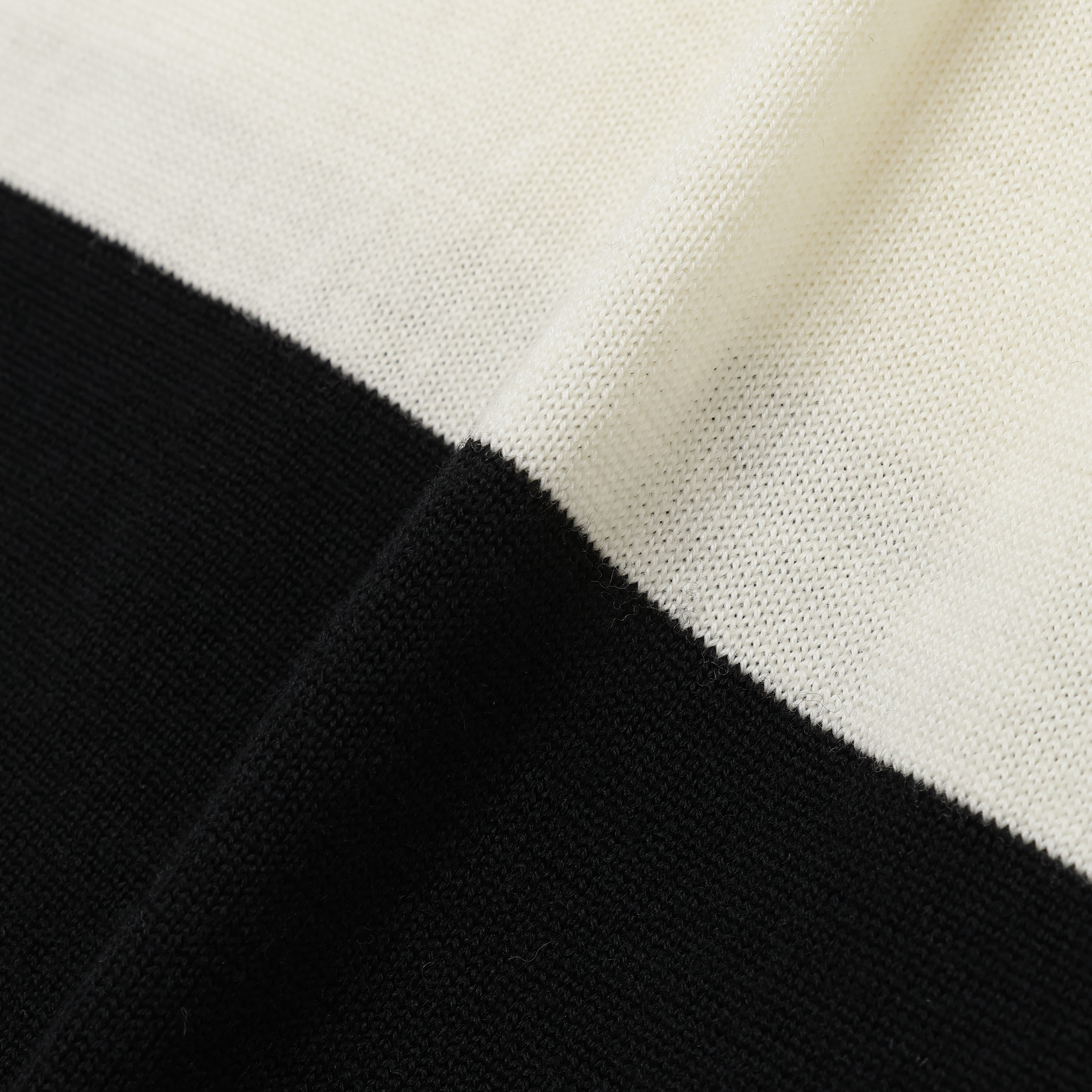 25AW BORDER KNIT (BLACK/WHITE)