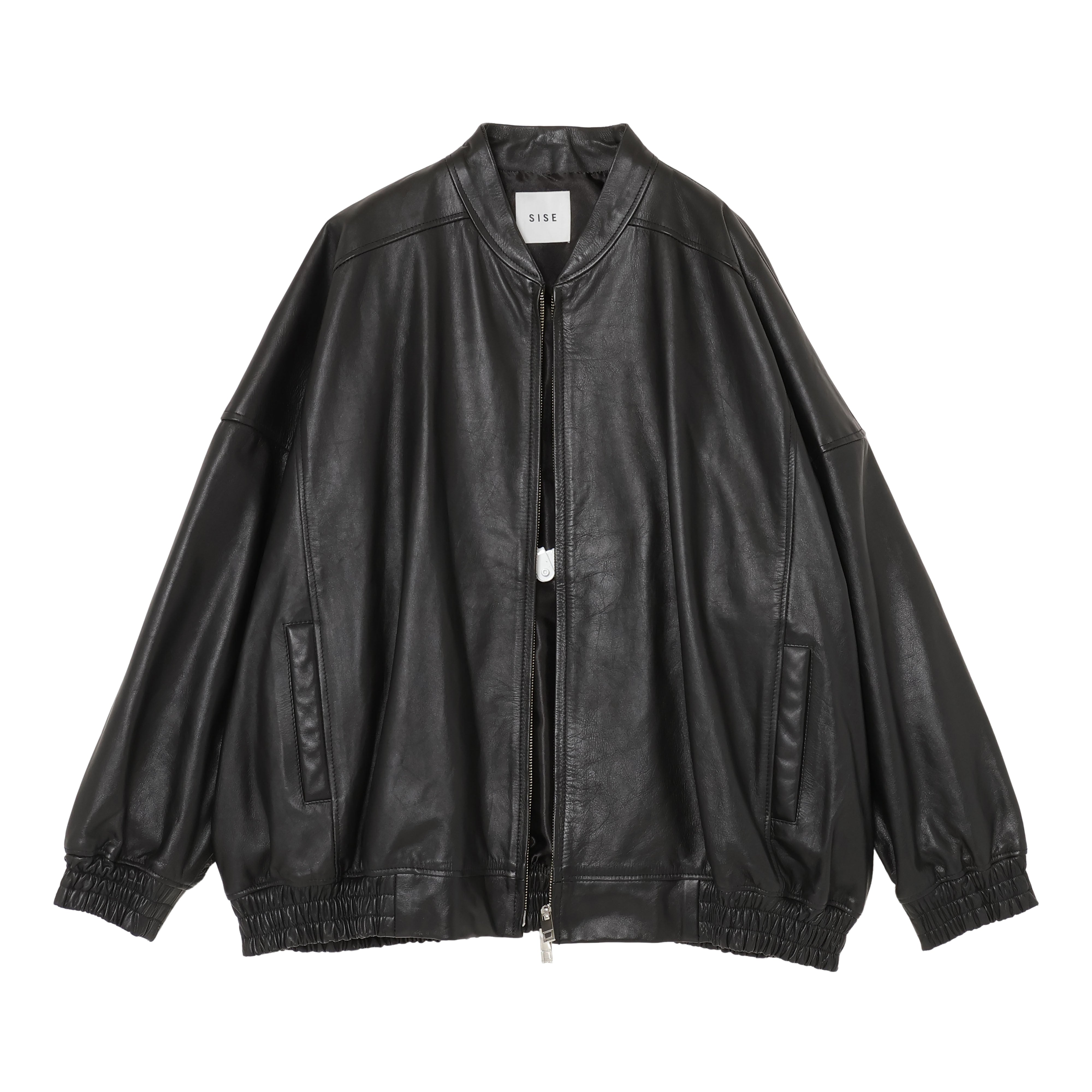 25AW LEATHER BALLOON BLOUSON (BLACK)