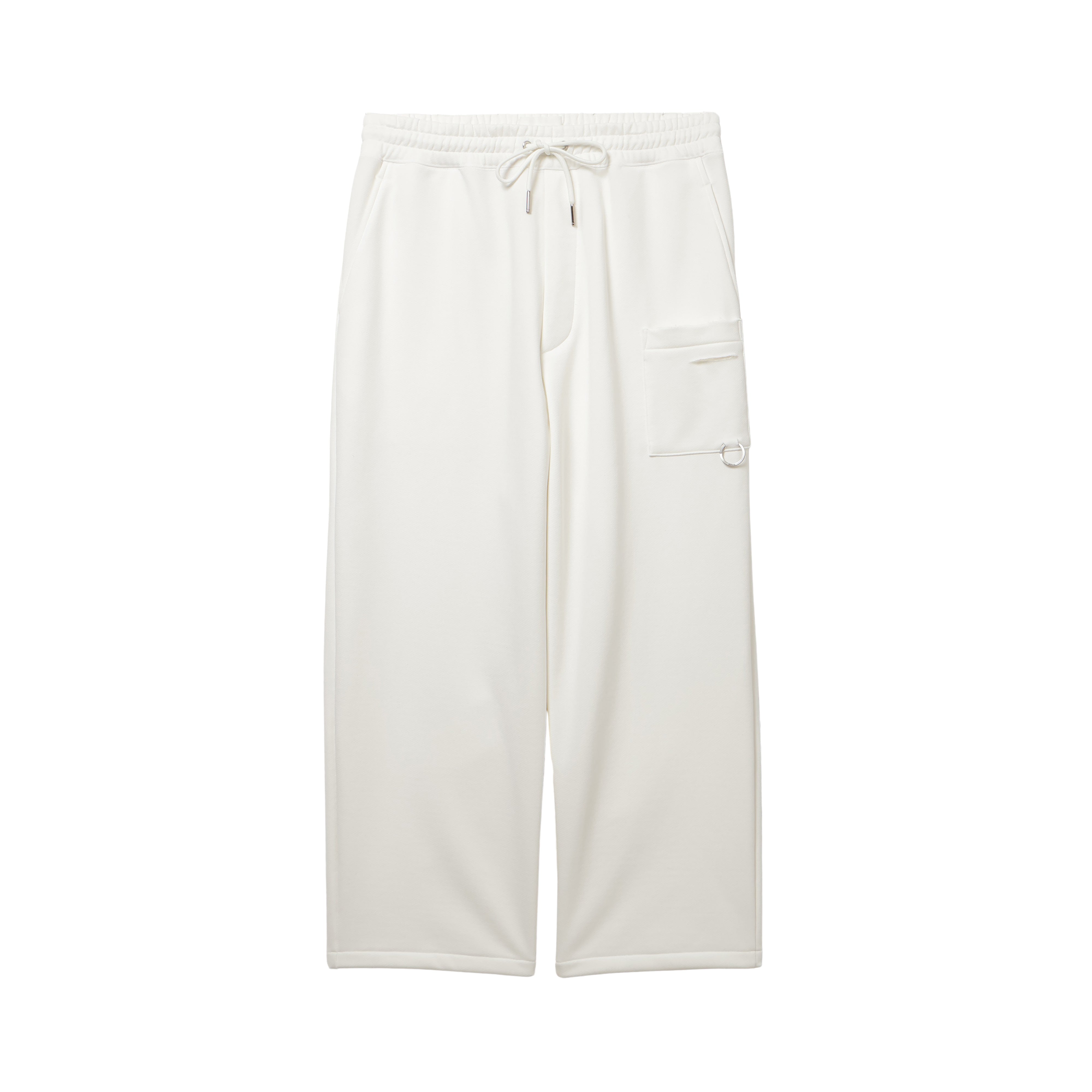 26AW DAMAGE WIDE SWEATPANTS (BLACK)
