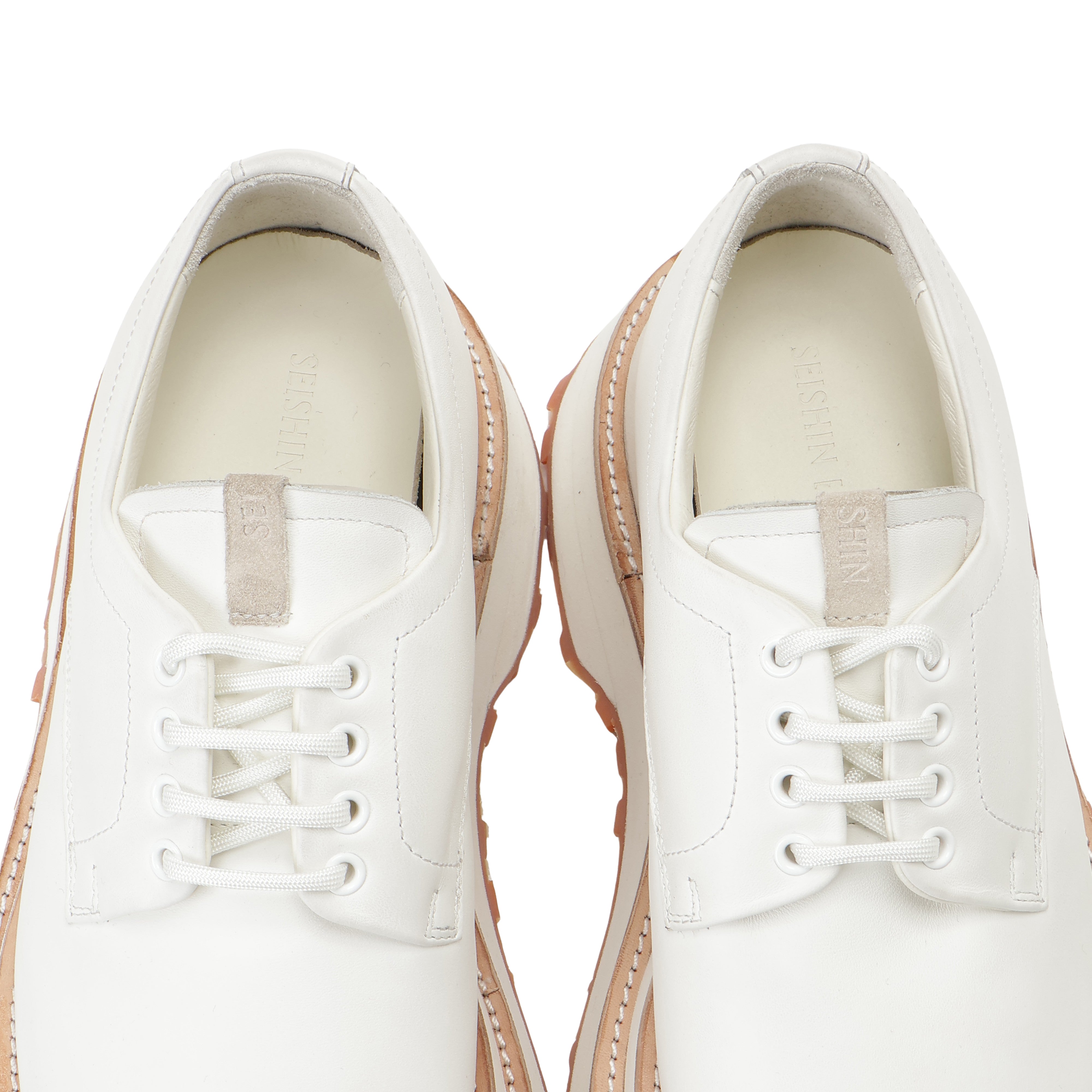 26AW DOUBLE SOLE LEATHER SHOES (WHITE)