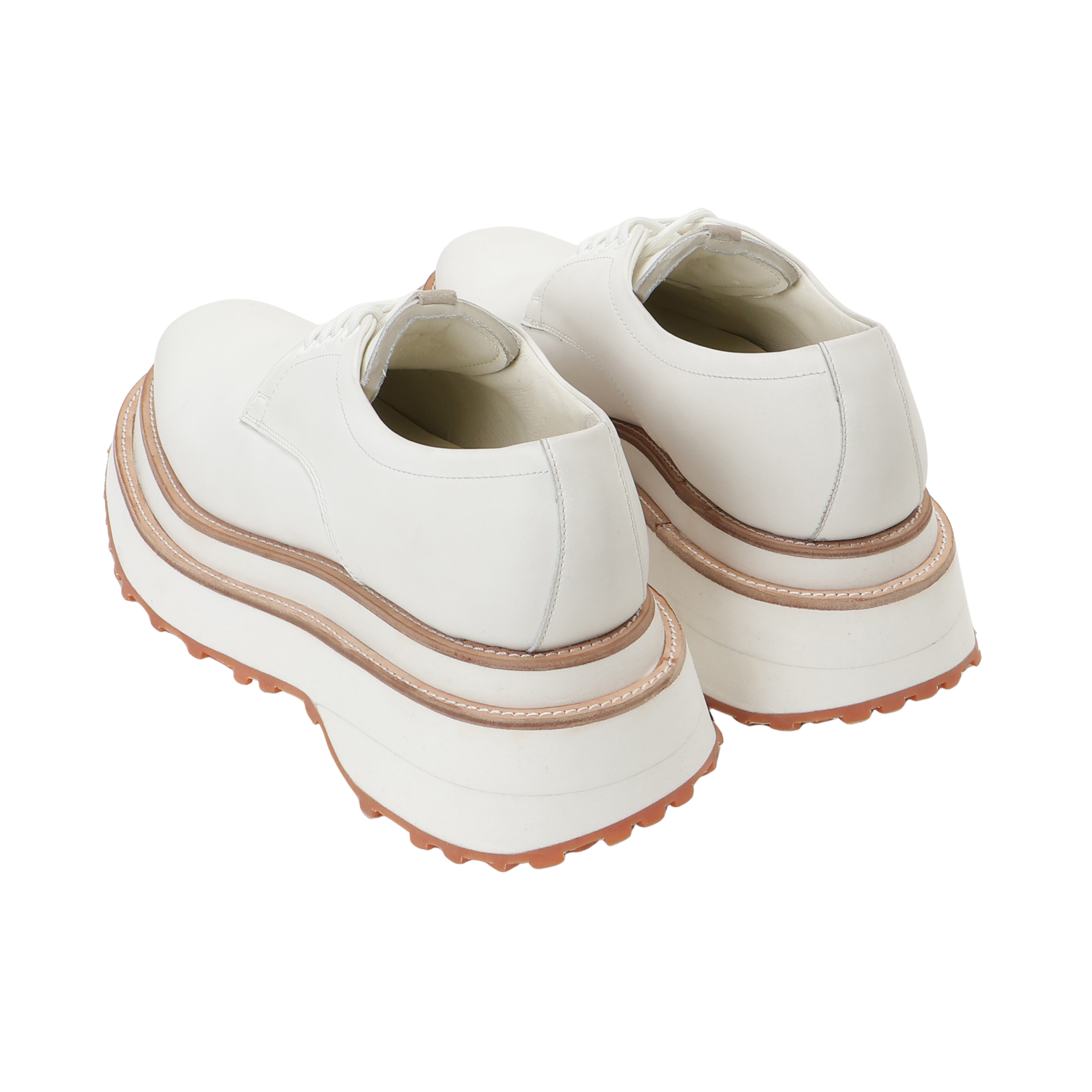 26AW DOUBLE SOLE LEATHER SHOES (WHITE)