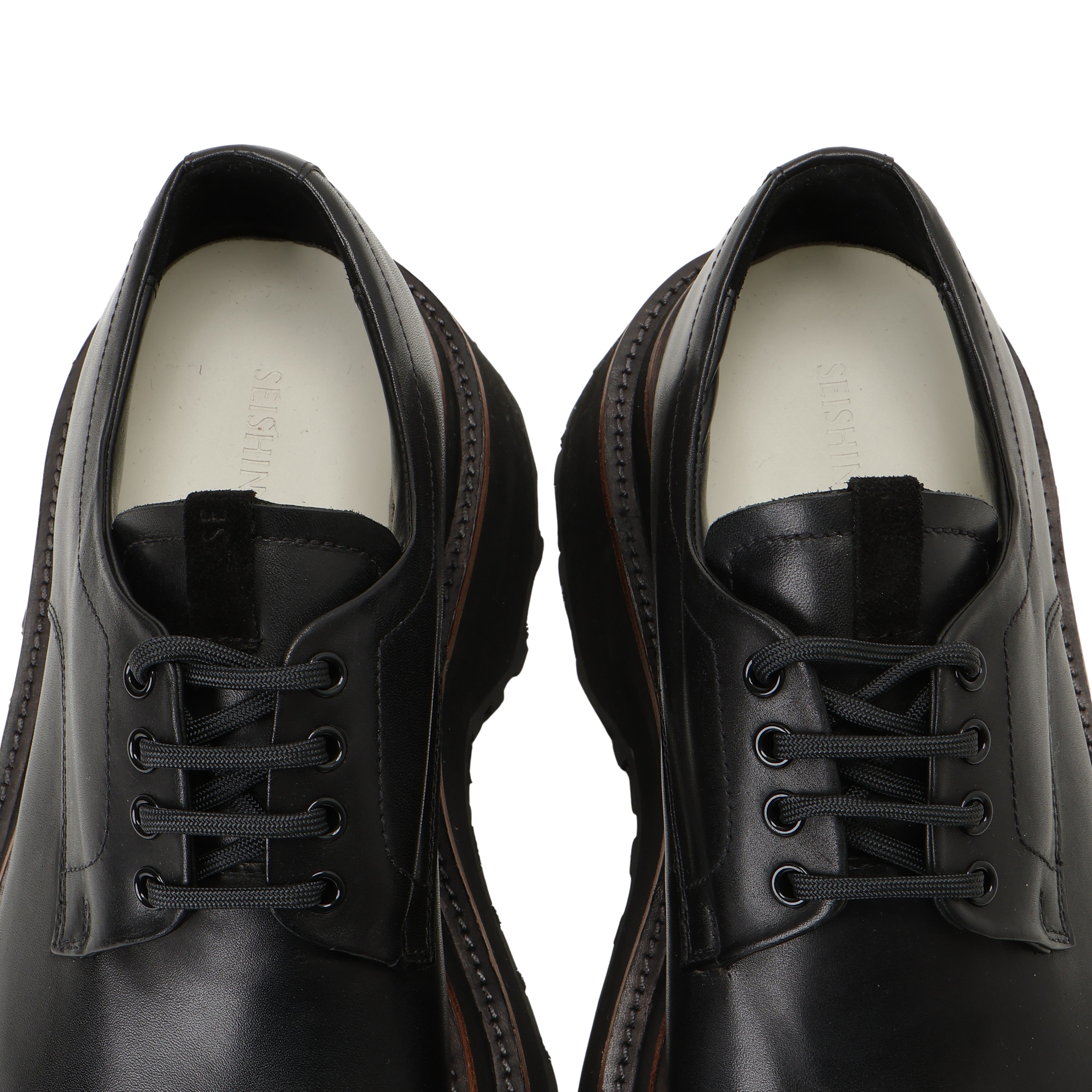 26AW DOUBLE SOLE LEATHER SHOES (BLACK)