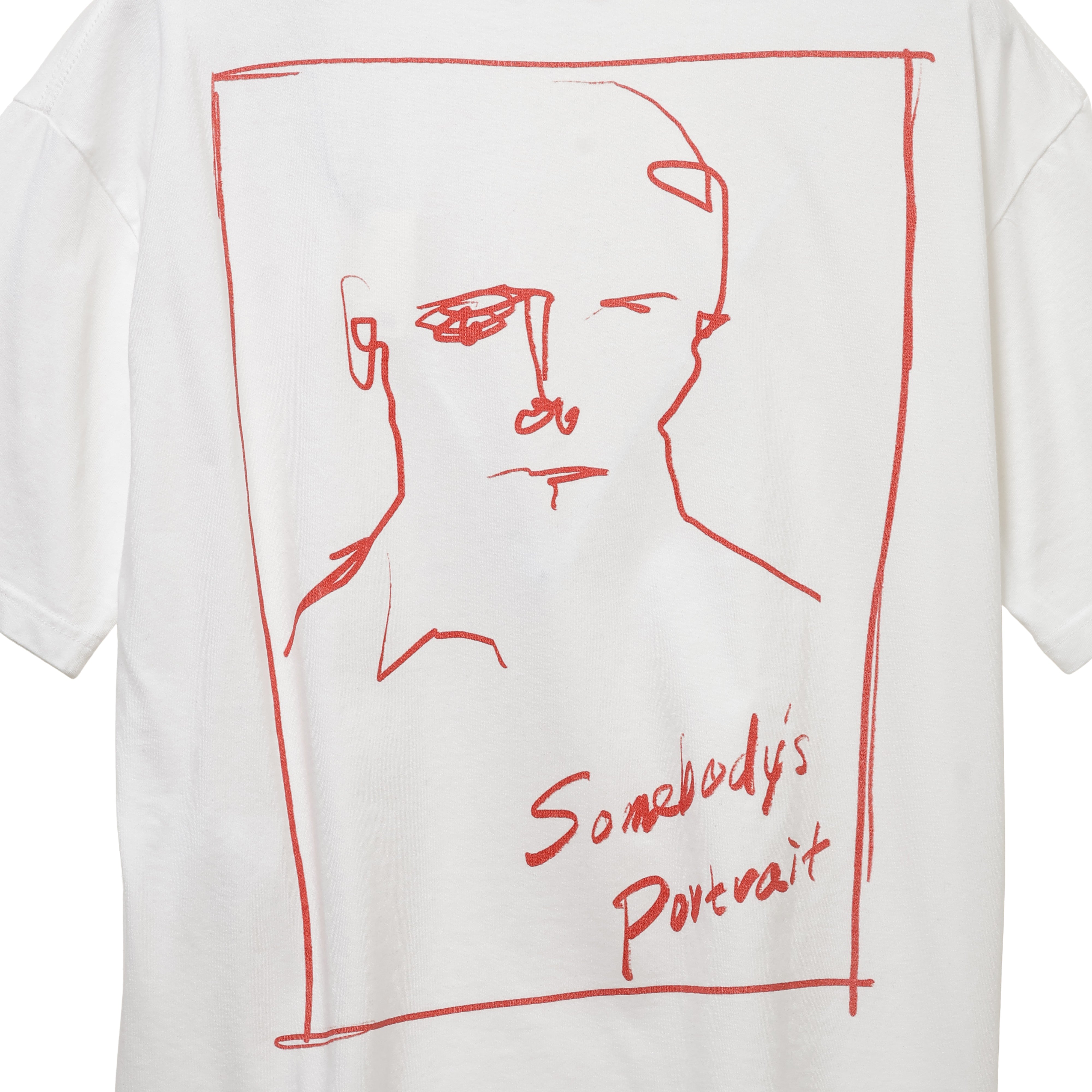 26SS LINE FACE T-SHIRTS (WHITE)