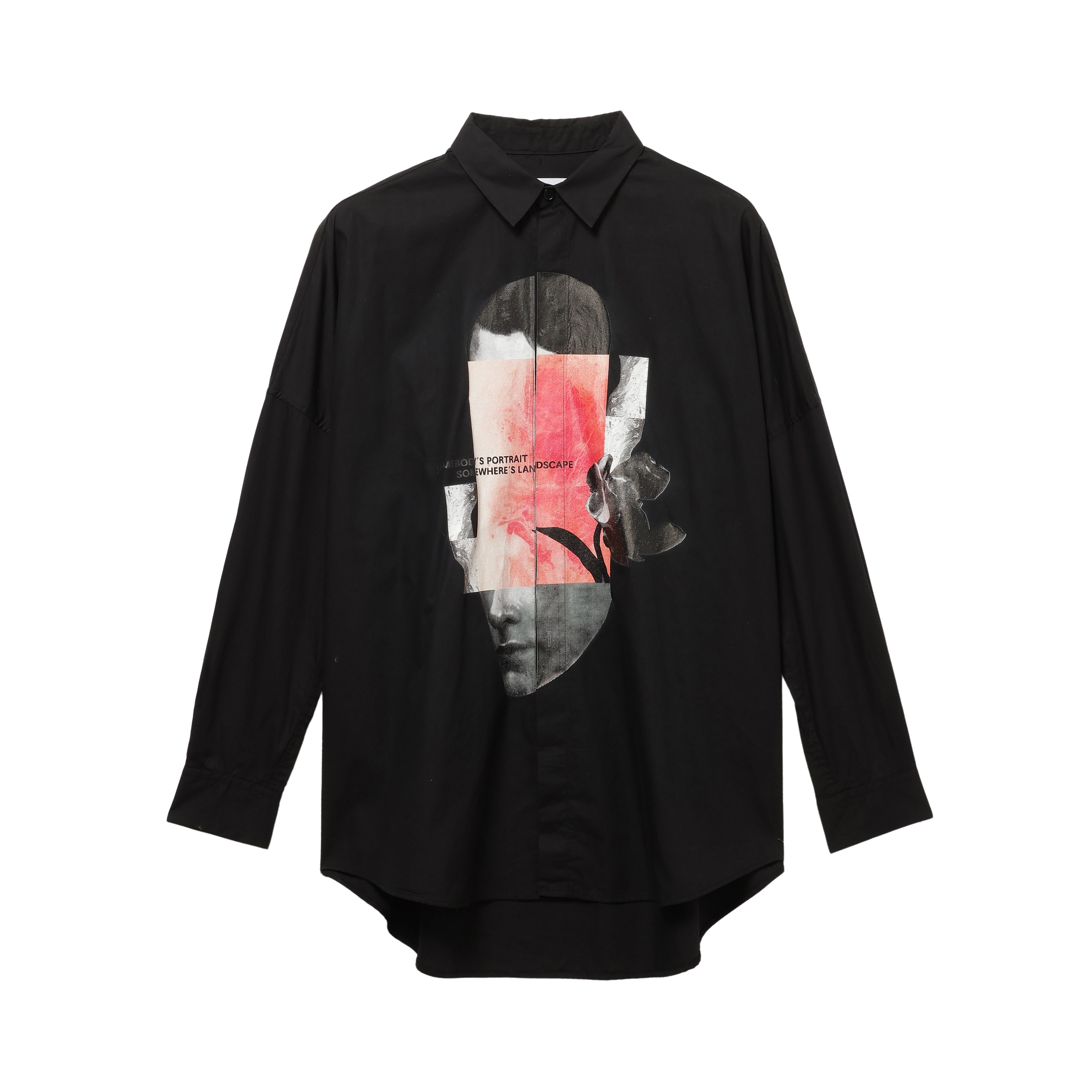 26SS PRINT BALLOON SHIRTS (BLACK)