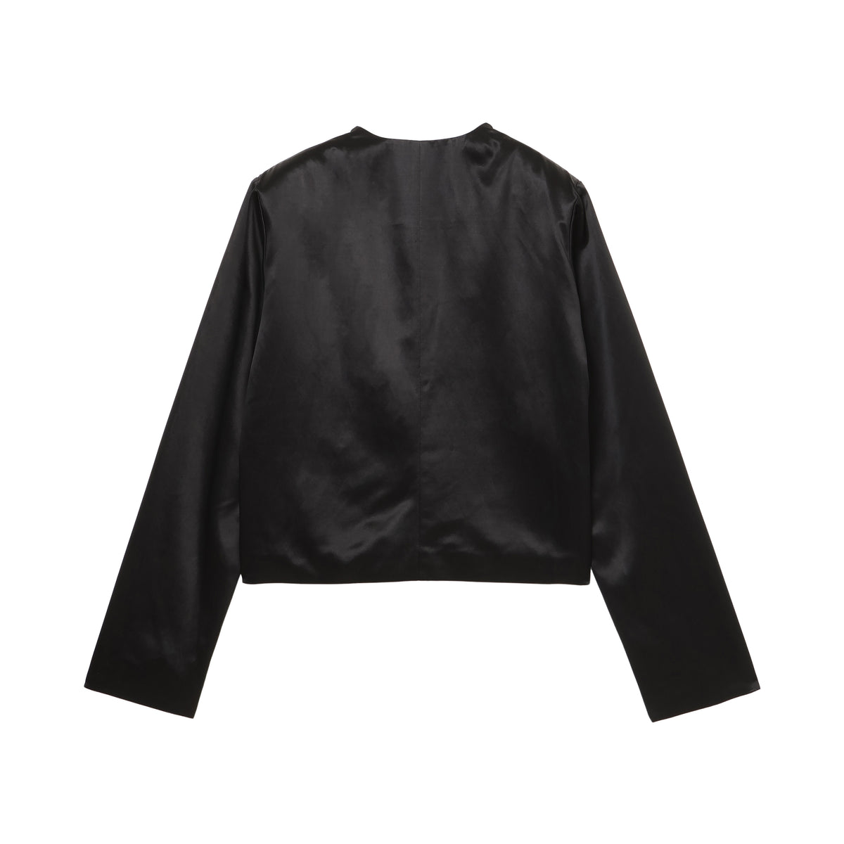 27SS EMBROIDERY NO COLLAR JACKET (BLACK)