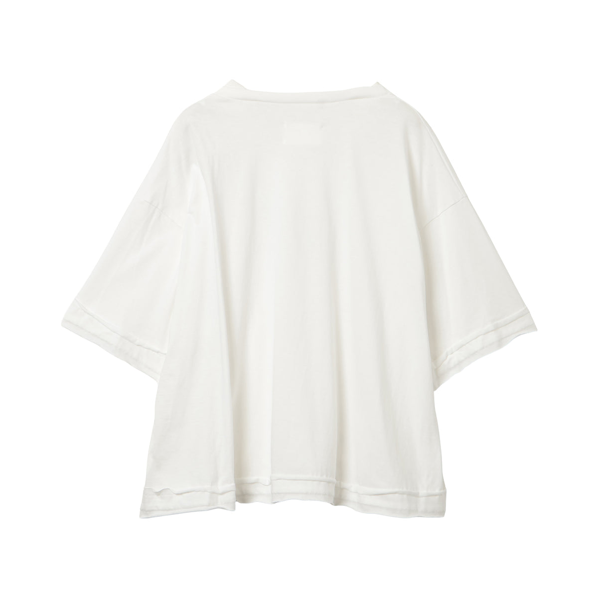 27SS FAKE LAYERED T-SHIRTS (WHITE)
