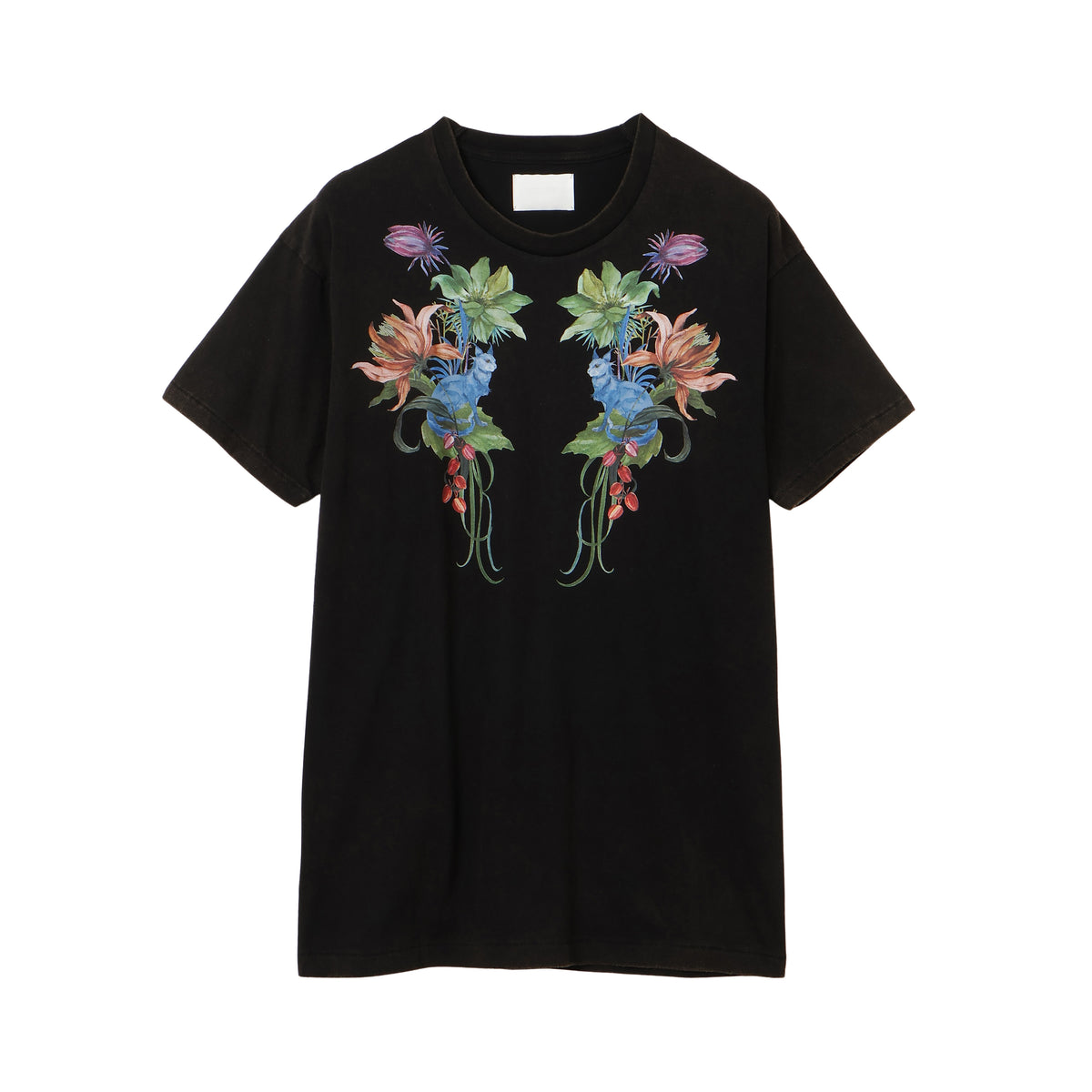 27SS "UTOPIA CAT" T-SHIRTS (BLACK)