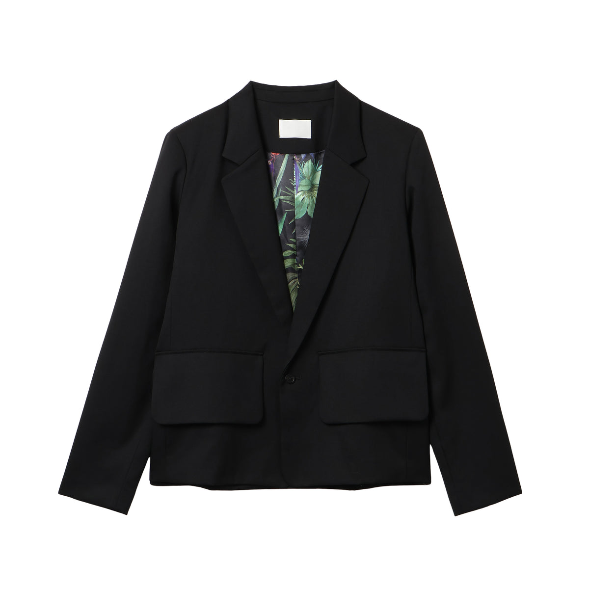 27SS PRINT BIG FLAP JACKET (BLACK)