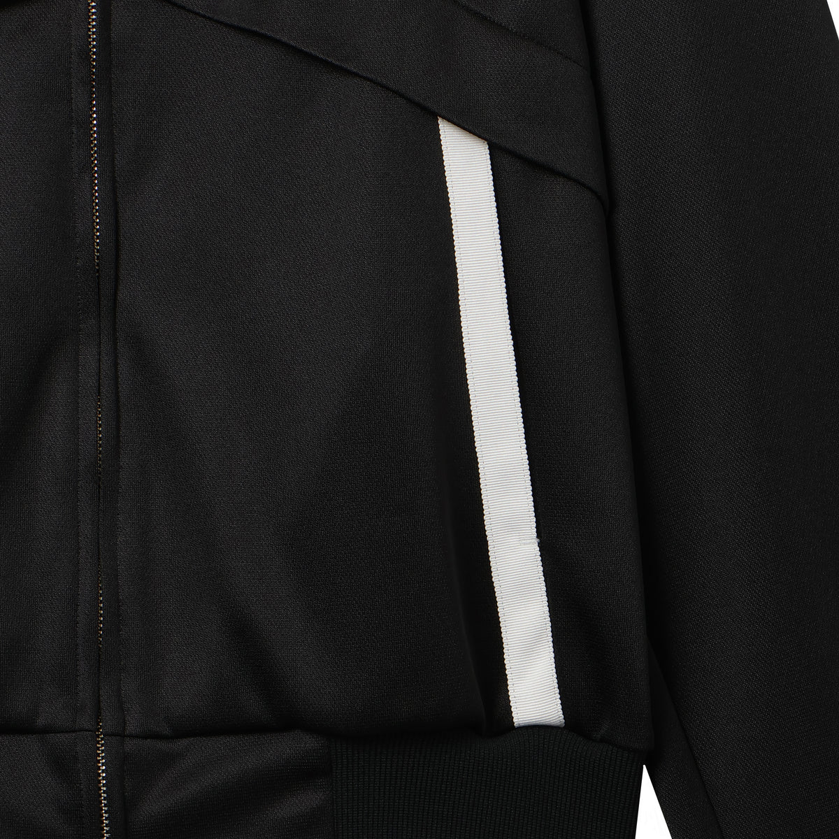 27SS LAYERED TRACK JACKET (BLACK)