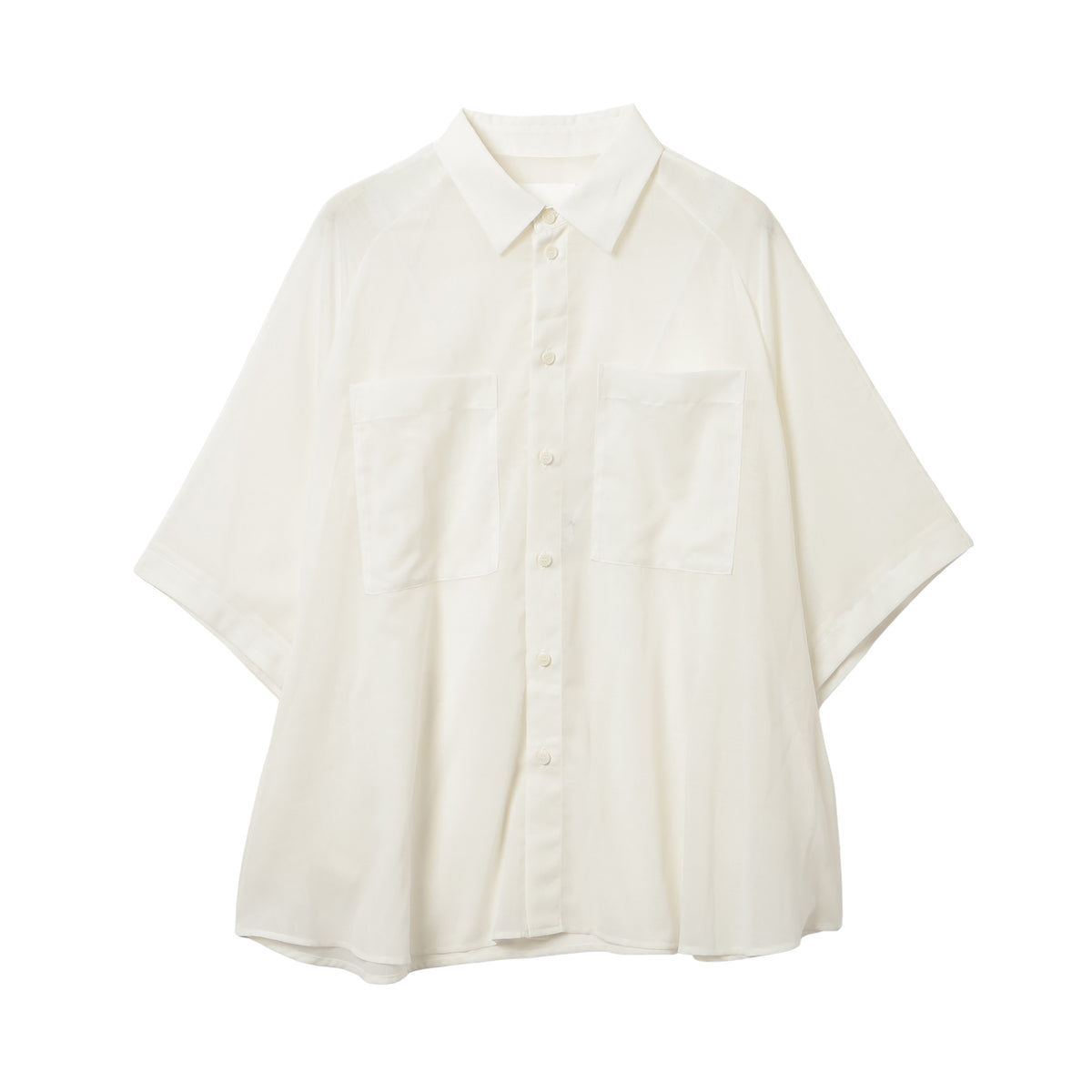 27SS SHEER MOMONGA SHORT SLEEVE SHIRTS (WHITE)