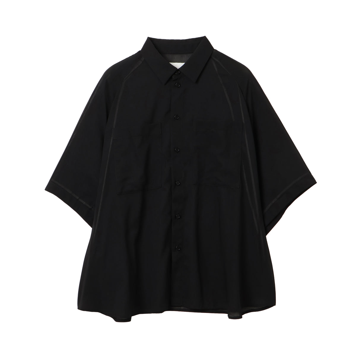 27SS SHEER MOMONGA SHORT SLEEVE SHIRTS (BLACK)