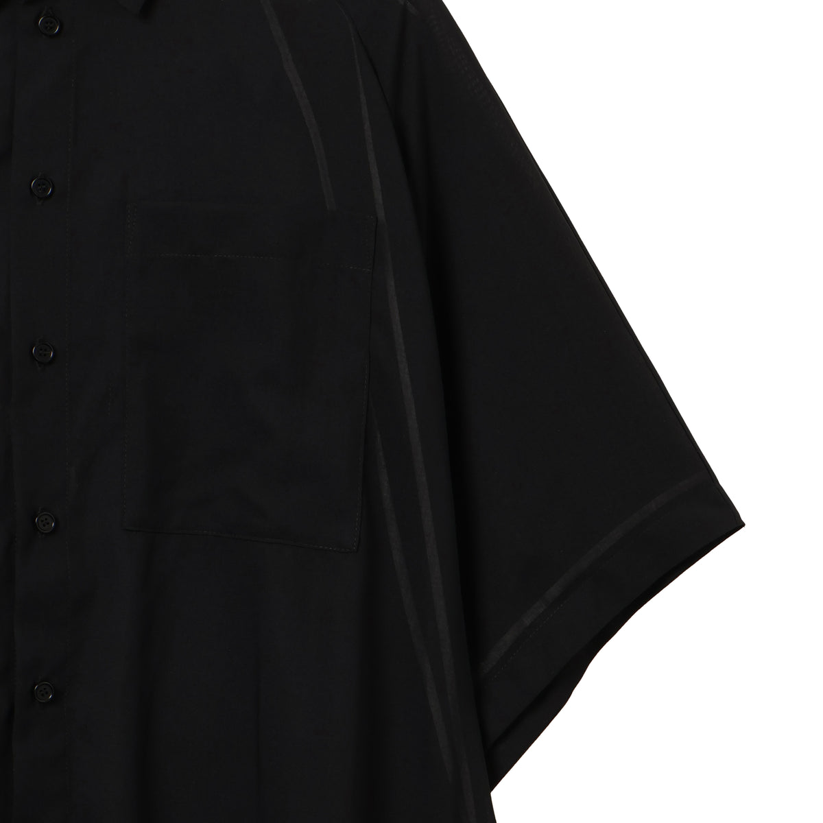 27SS SHEER MOMONGA SHORT SLEEVE SHIRTS (BLACK)