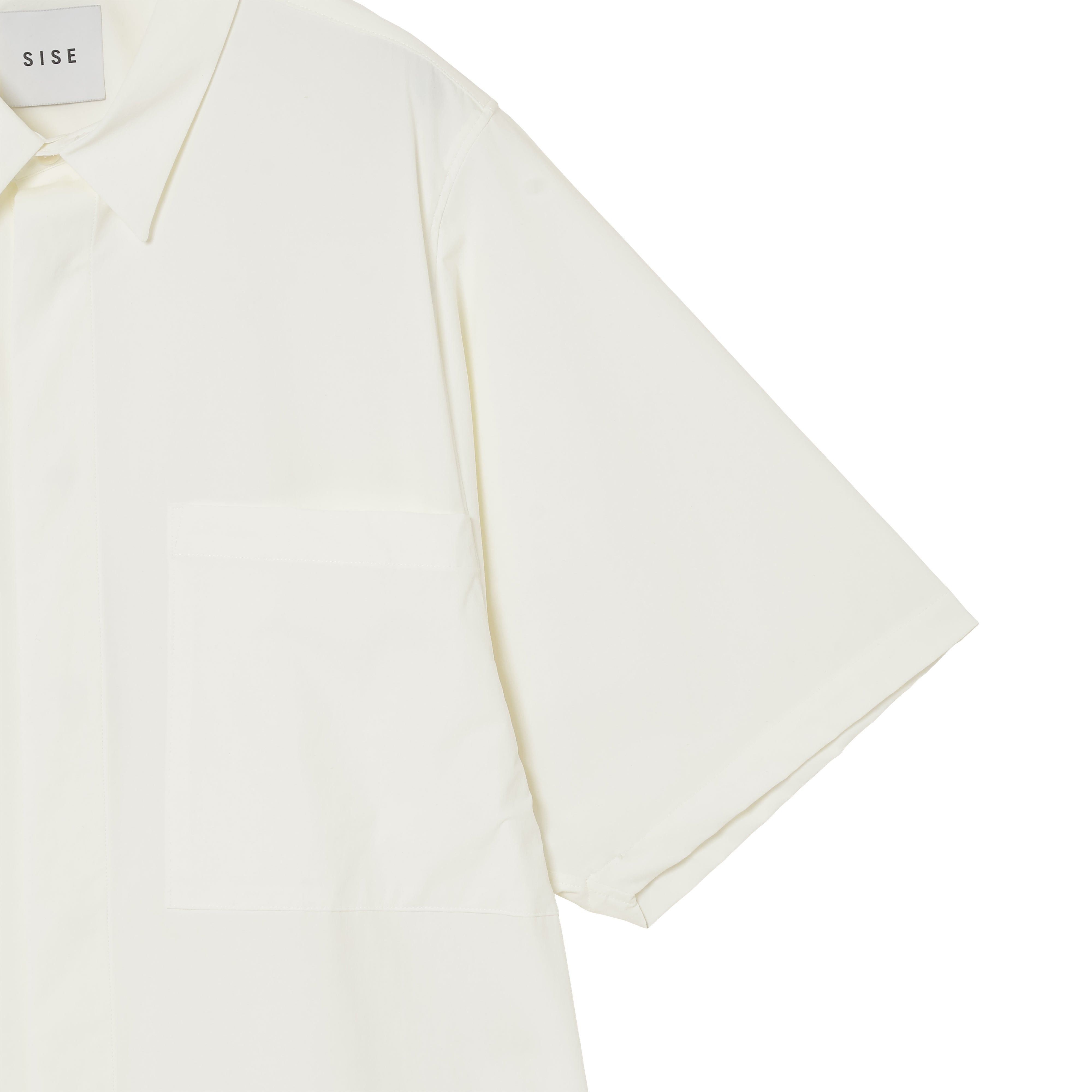 BIG POCKET SHORT SLEEVE SHIRTS（RECYCLING FAB.) WHITE