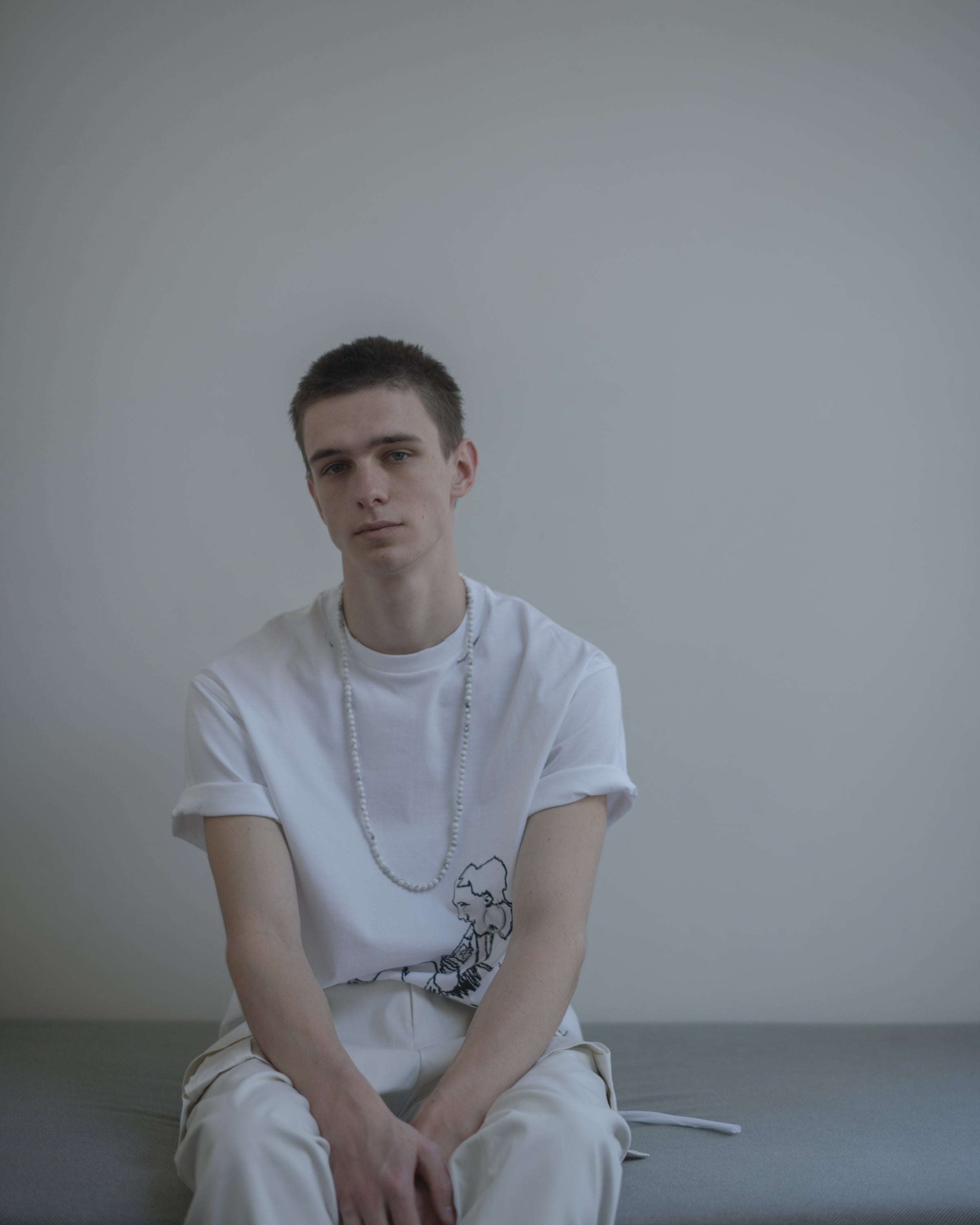 26AW DAMAGE PRINT T-SHIRTS (WHITE)
