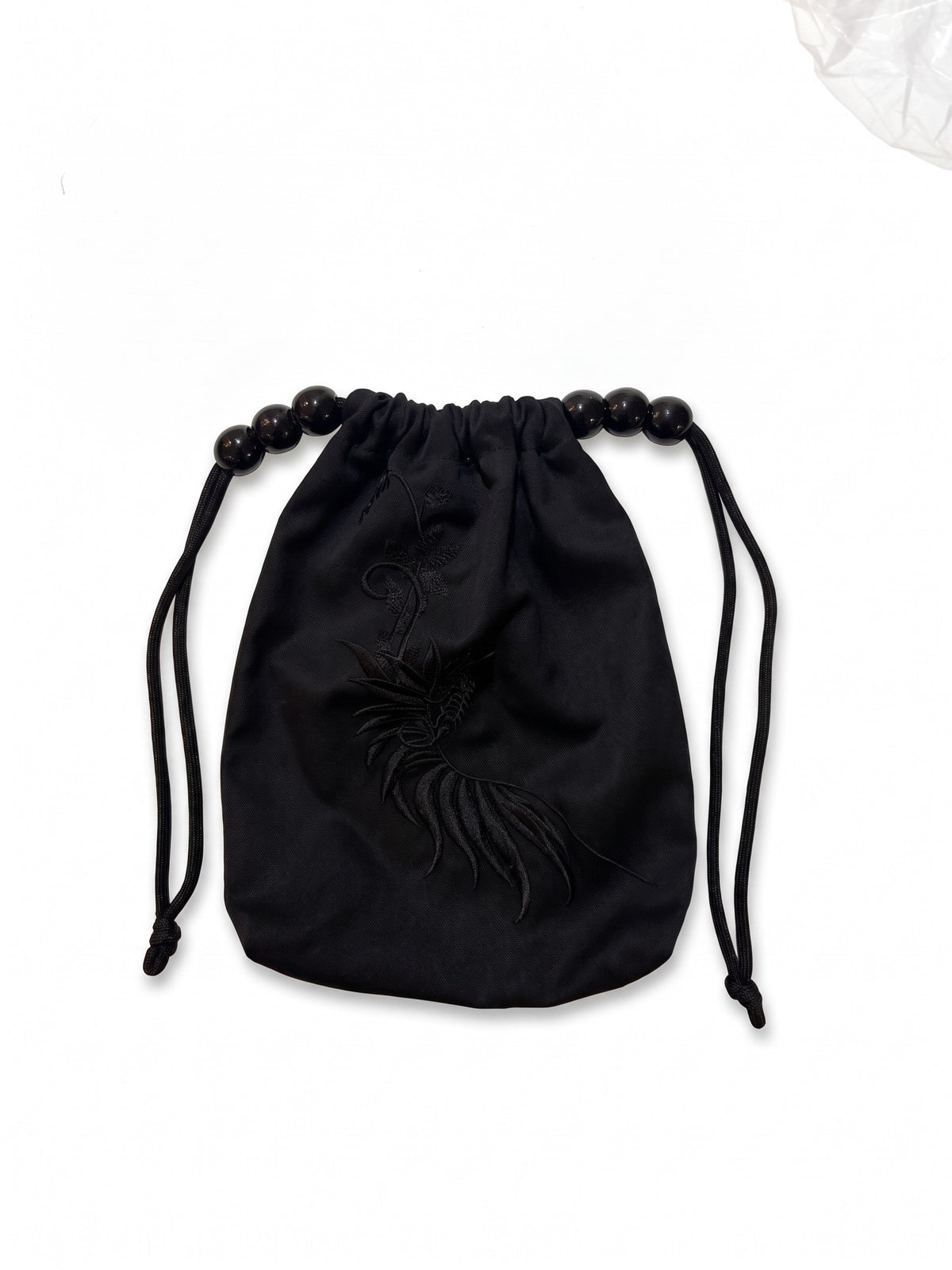 27SS EMBROIDERY STRAP POUCH (BLACK)