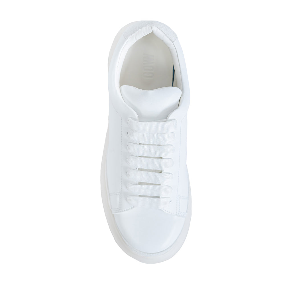 【GO WITH WHITE x SISE】 COLLABORATION WEDGE SOLE SNEAKER (WHITE)