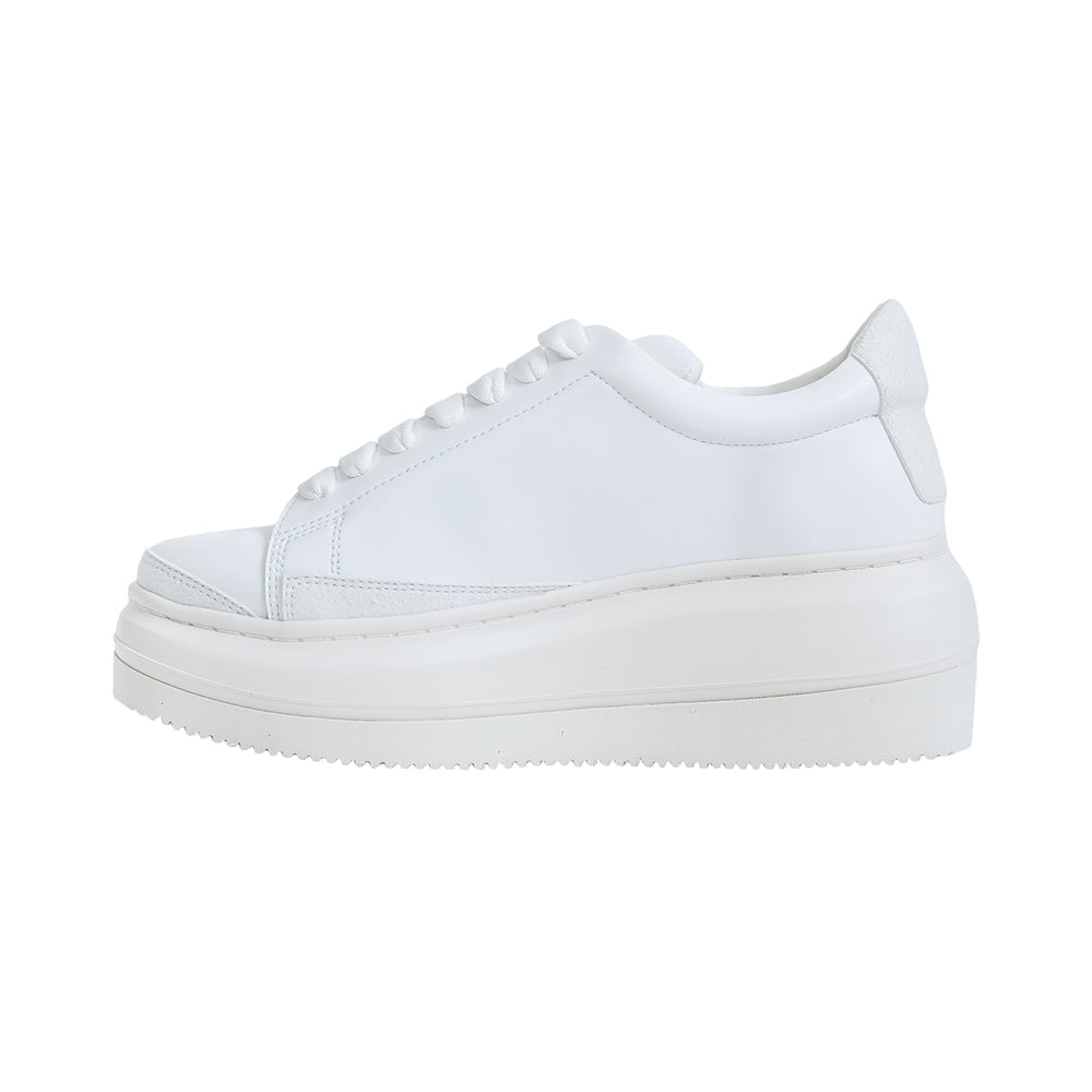 【GO WITH WHITE x SISE】 COLLABORATION WEDGE SOLE SNEAKER (BLACK)