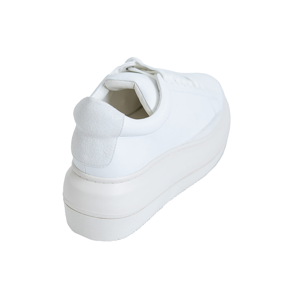 【GO WITH WHITE x SISE】 COLLABORATION WEDGE SOLE SNEAKER (WHITE)