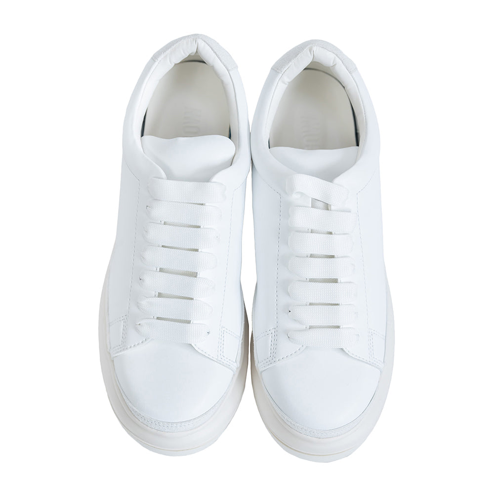【GO WITH WHITE x SISE】 COLLABORATION WEDGE SOLE SNEAKER (BLACK)